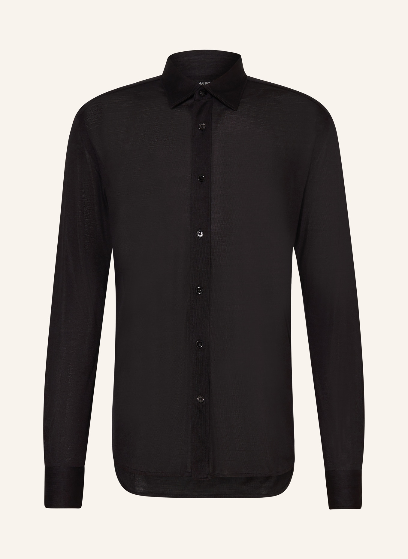TOM FORD Silk shirt relaxed fit, Color: BLACK (Image 1)