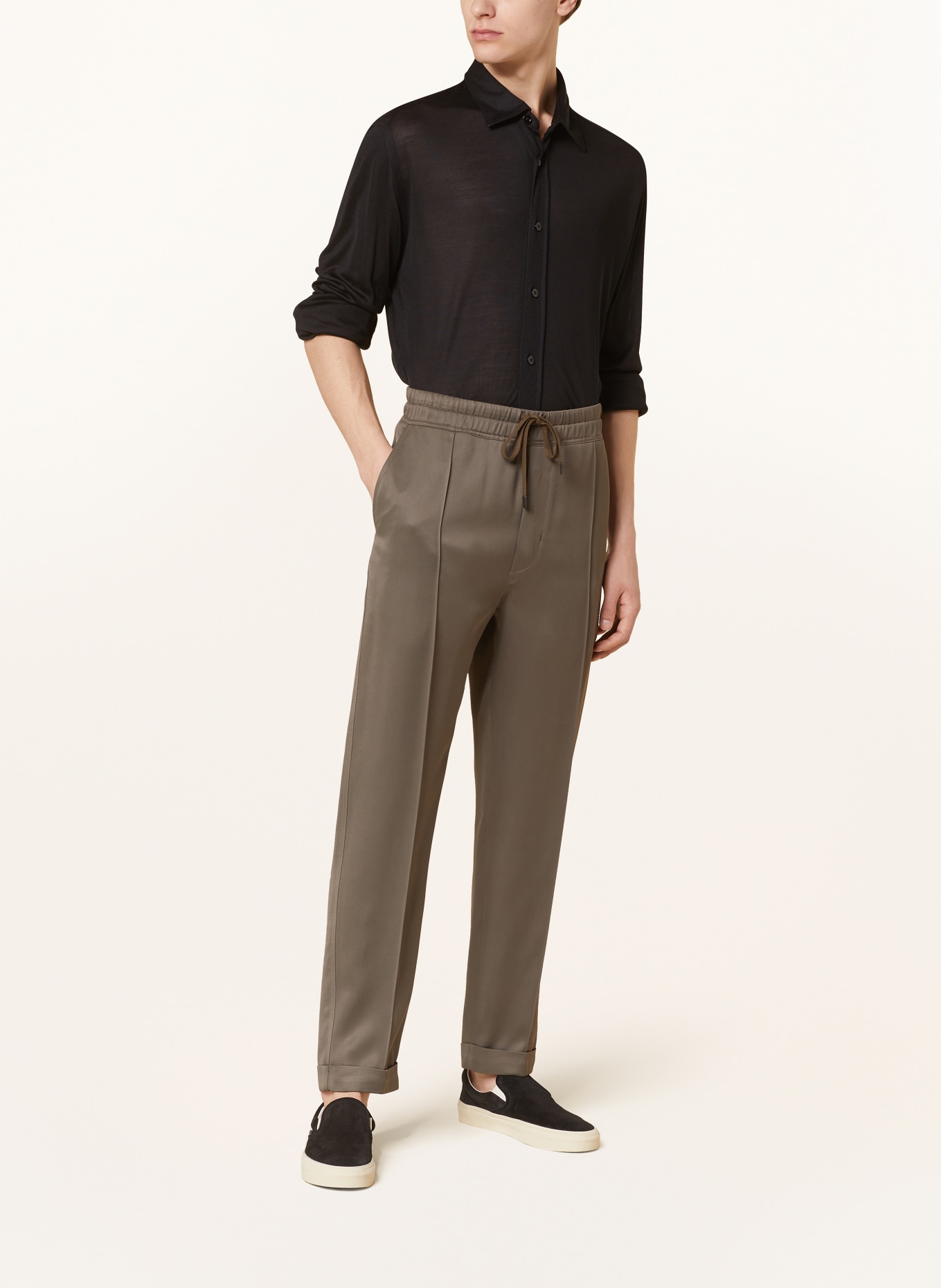TOM FORD Silk shirt relaxed fit, Color: BLACK (Image 2)