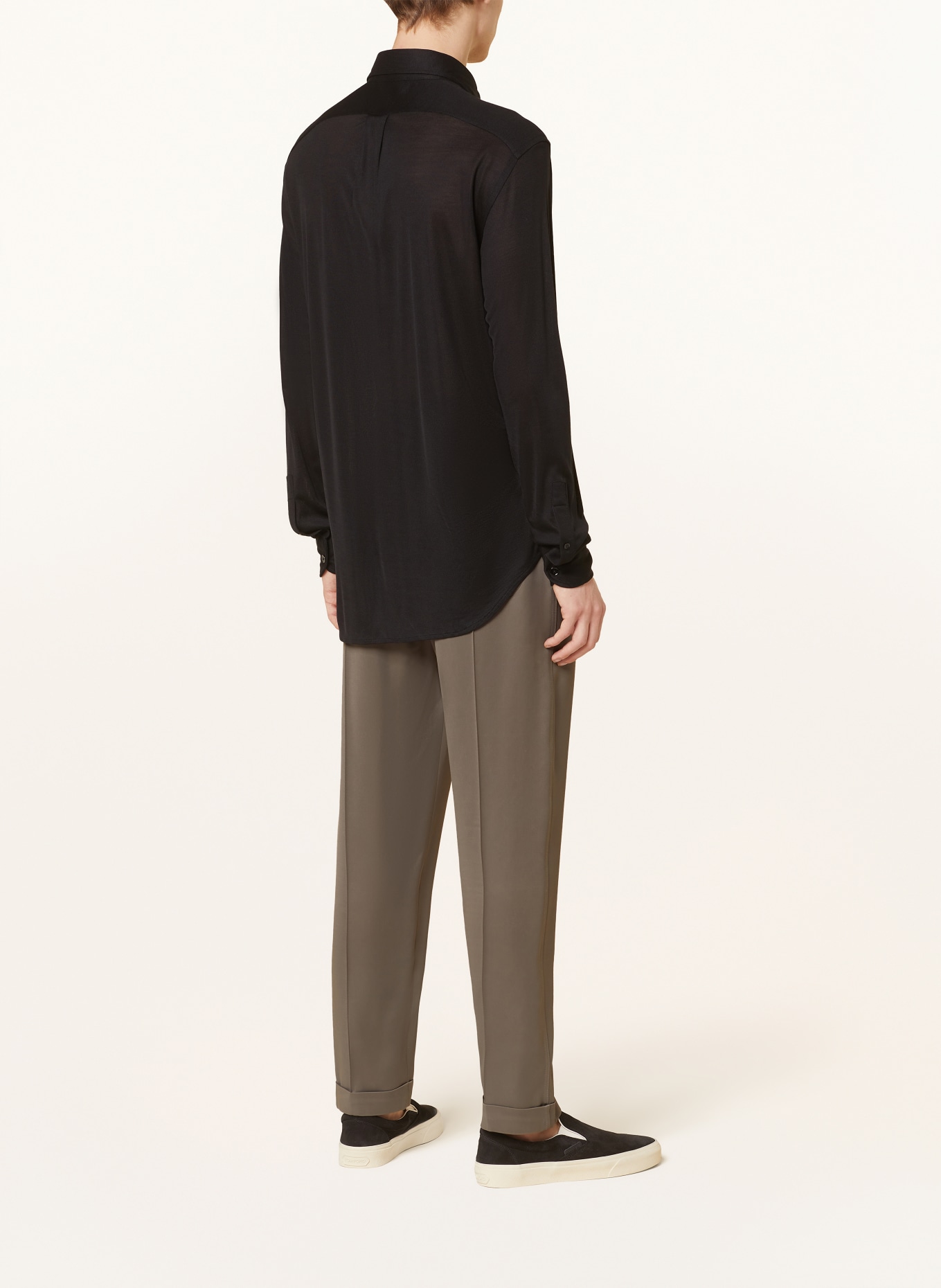 TOM FORD Silk shirt relaxed fit, Color: BLACK (Image 3)