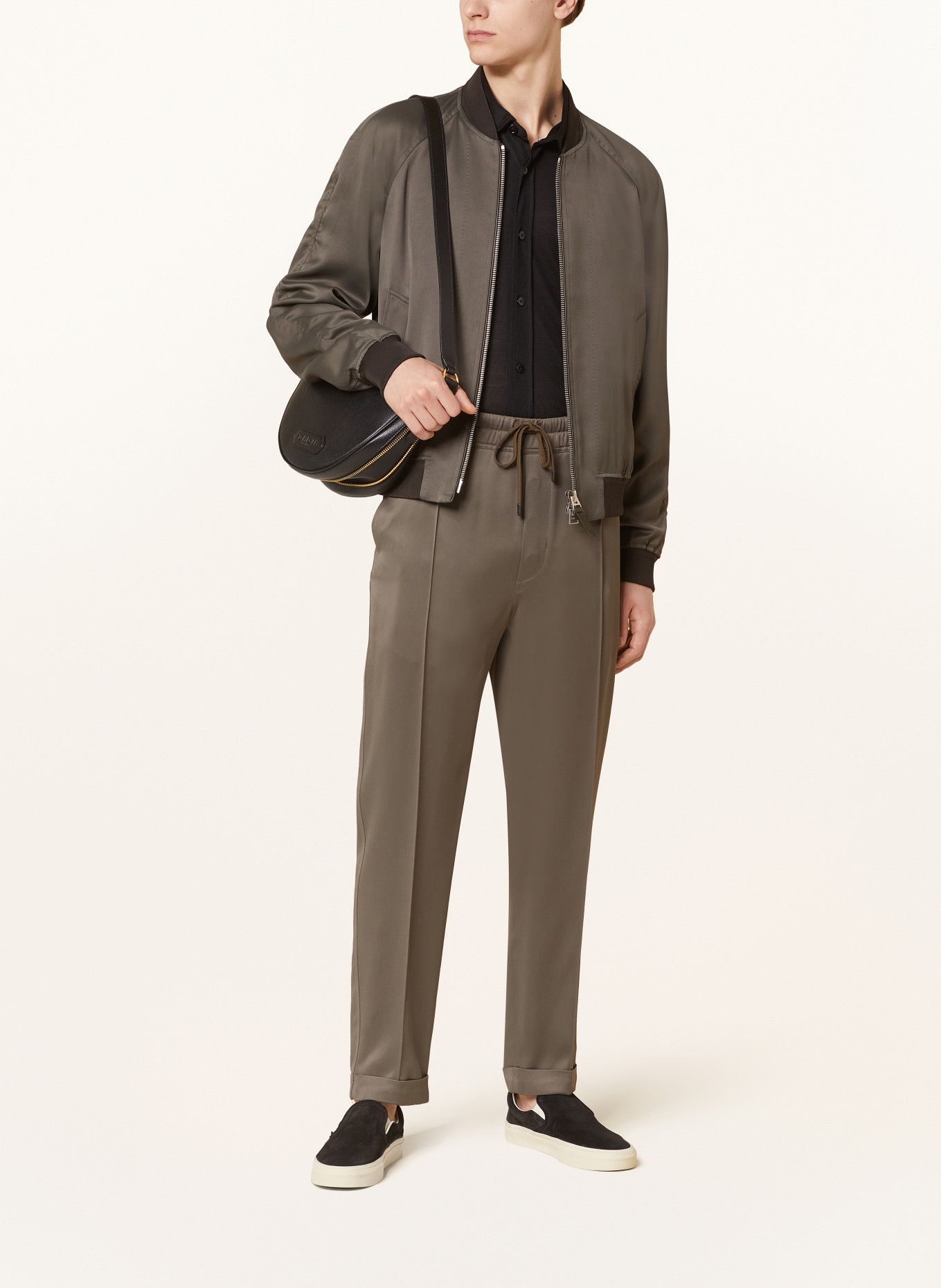 TOM FORD Silk shirt relaxed fit, Color: BLACK (Image 4)