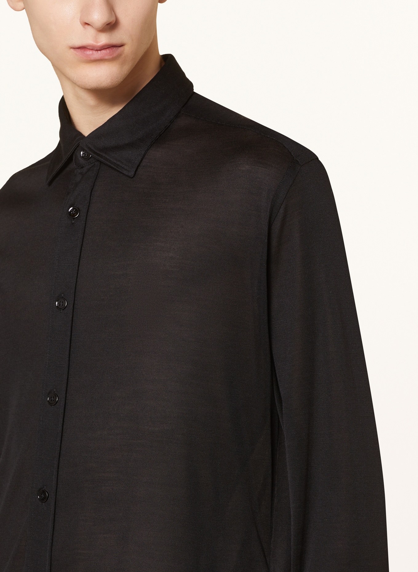 TOM FORD Silk shirt relaxed fit, Color: BLACK (Image 5)