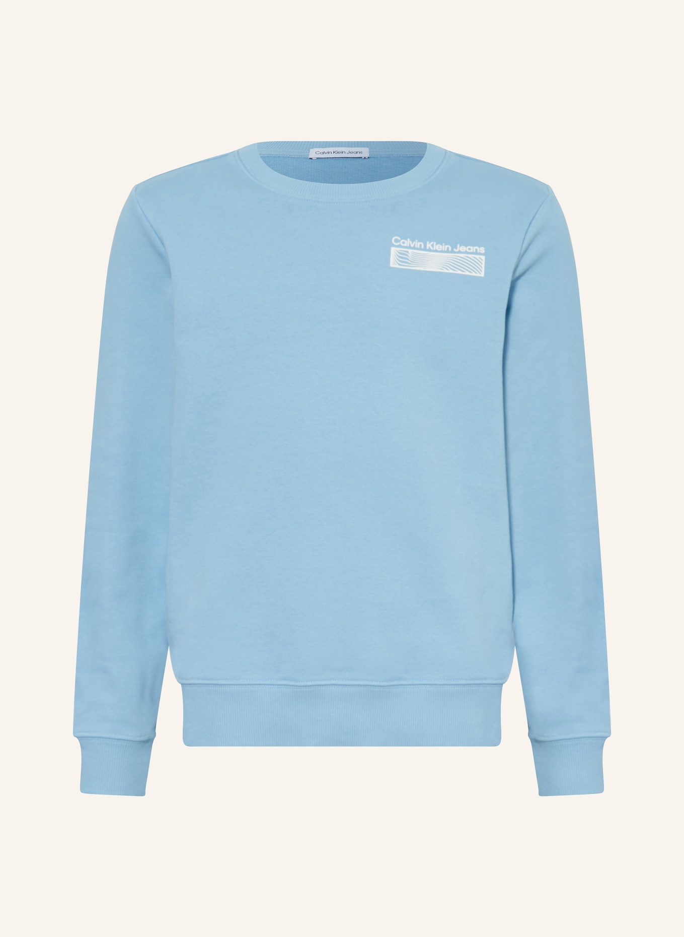 Calvin Klein Sweatshirt TERRY WAVE, Farbe: HELLBLAU (Bild 1)