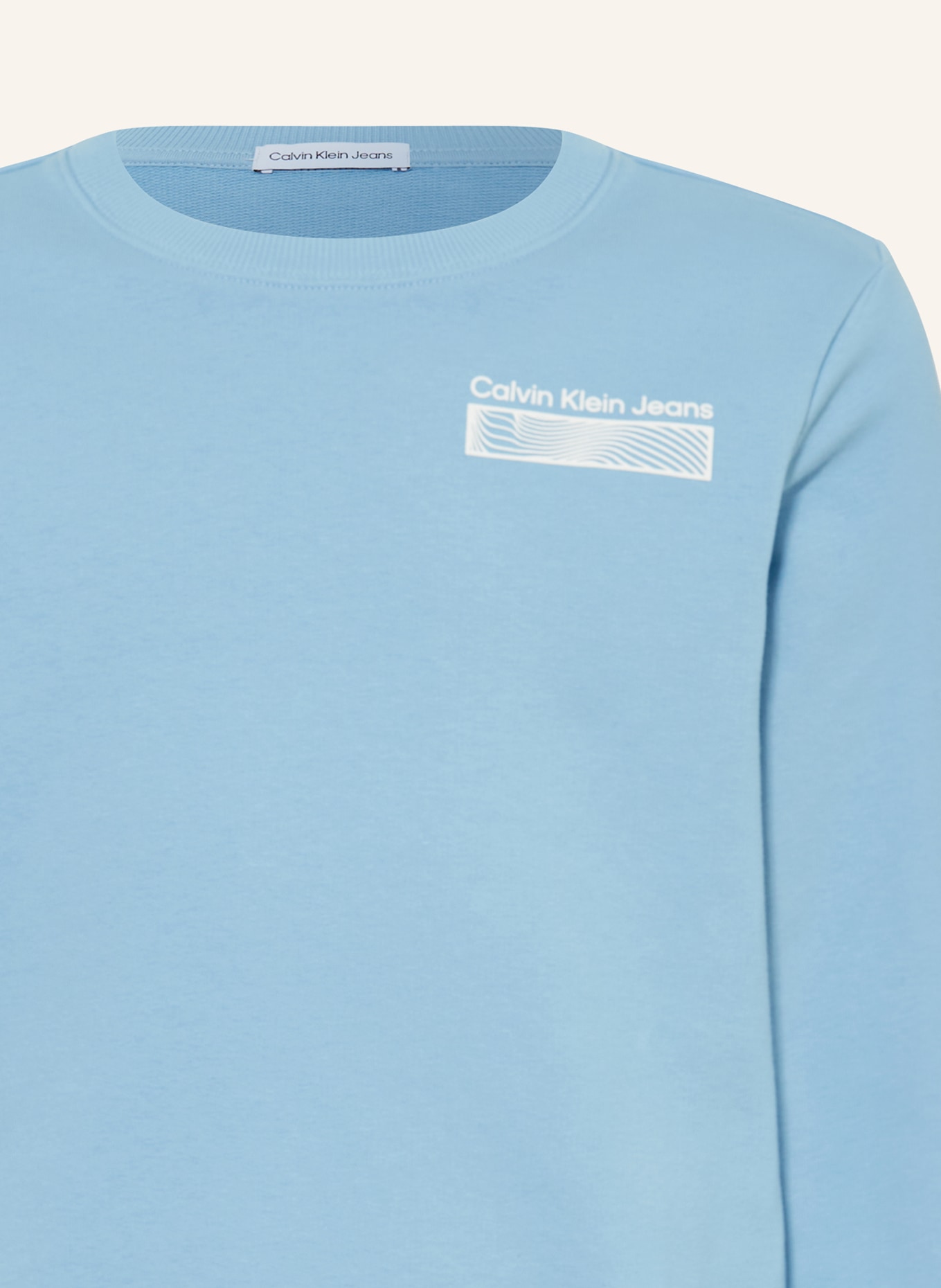 Calvin Klein Bluza nierozpinana TERRY WAVE, Kolor: JASNONIEBIESKI (Obrazek 3)