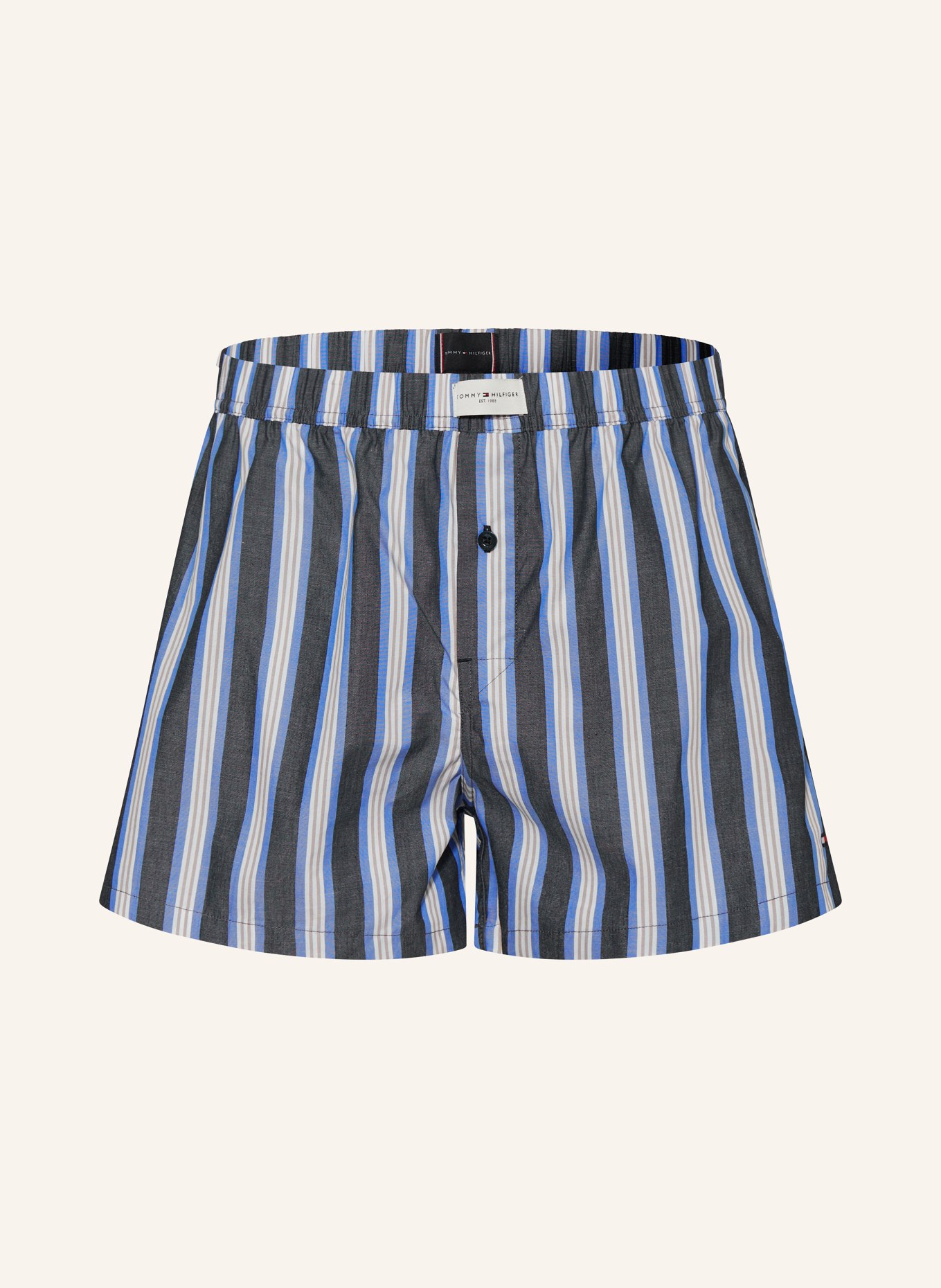 TOMMY HILFIGER Pajama shorts, Color: WHITE/ BLUE/ GRAY (Image 1)