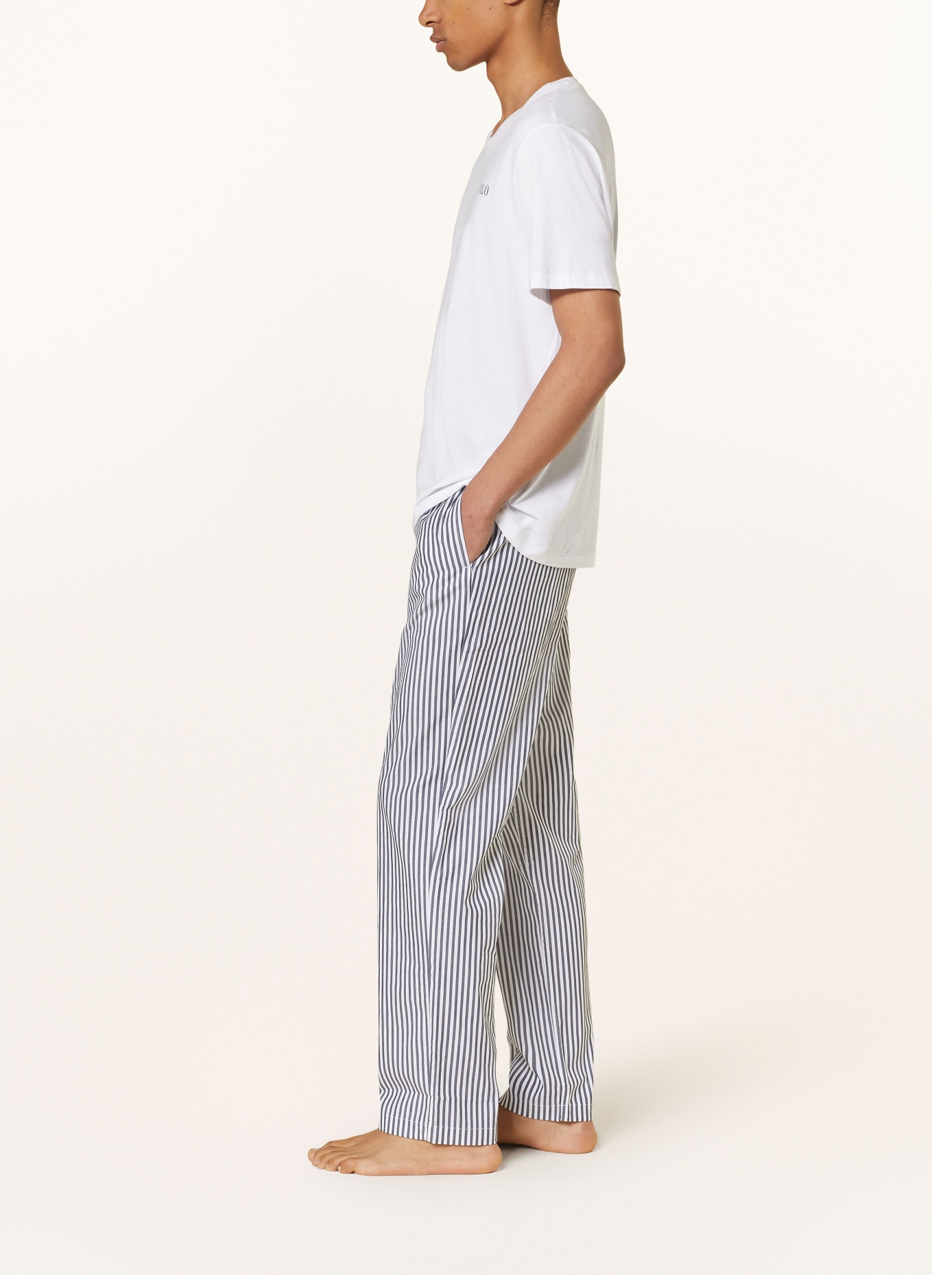 TOMMY HILFIGER Pajama pants, Color: DARK BLUE/ WHITE (Image 4)