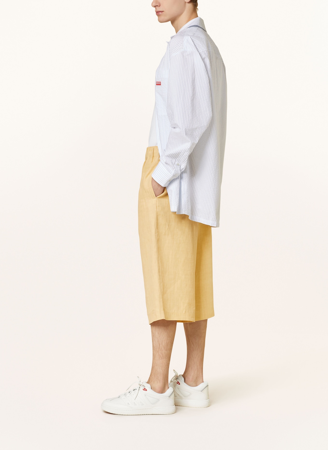 KENZO Linen shorts, Color: CAMEL (Image 4)