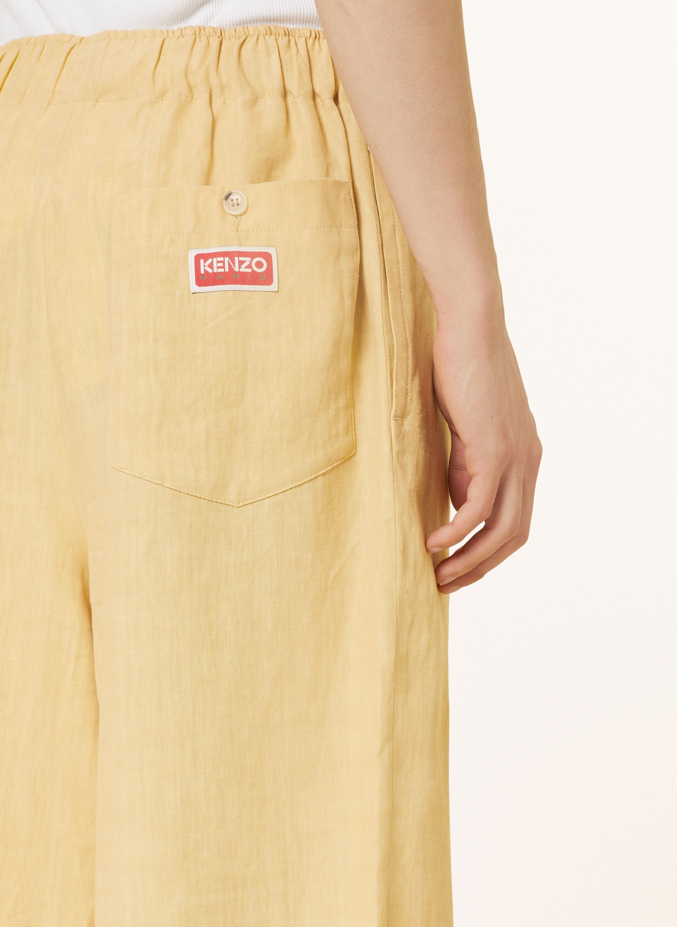 KENZO Linen shorts, Color: CAMEL (Image 6)