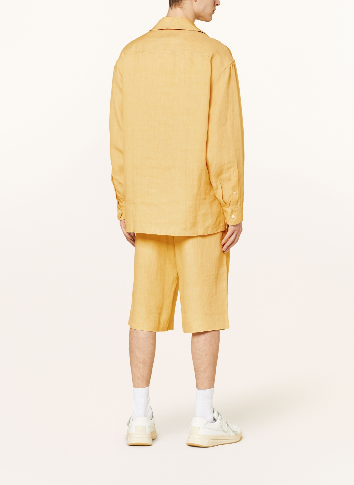 KENZO Resort shirt comfort fit in linen, Color: CAMEL (Image 3)
