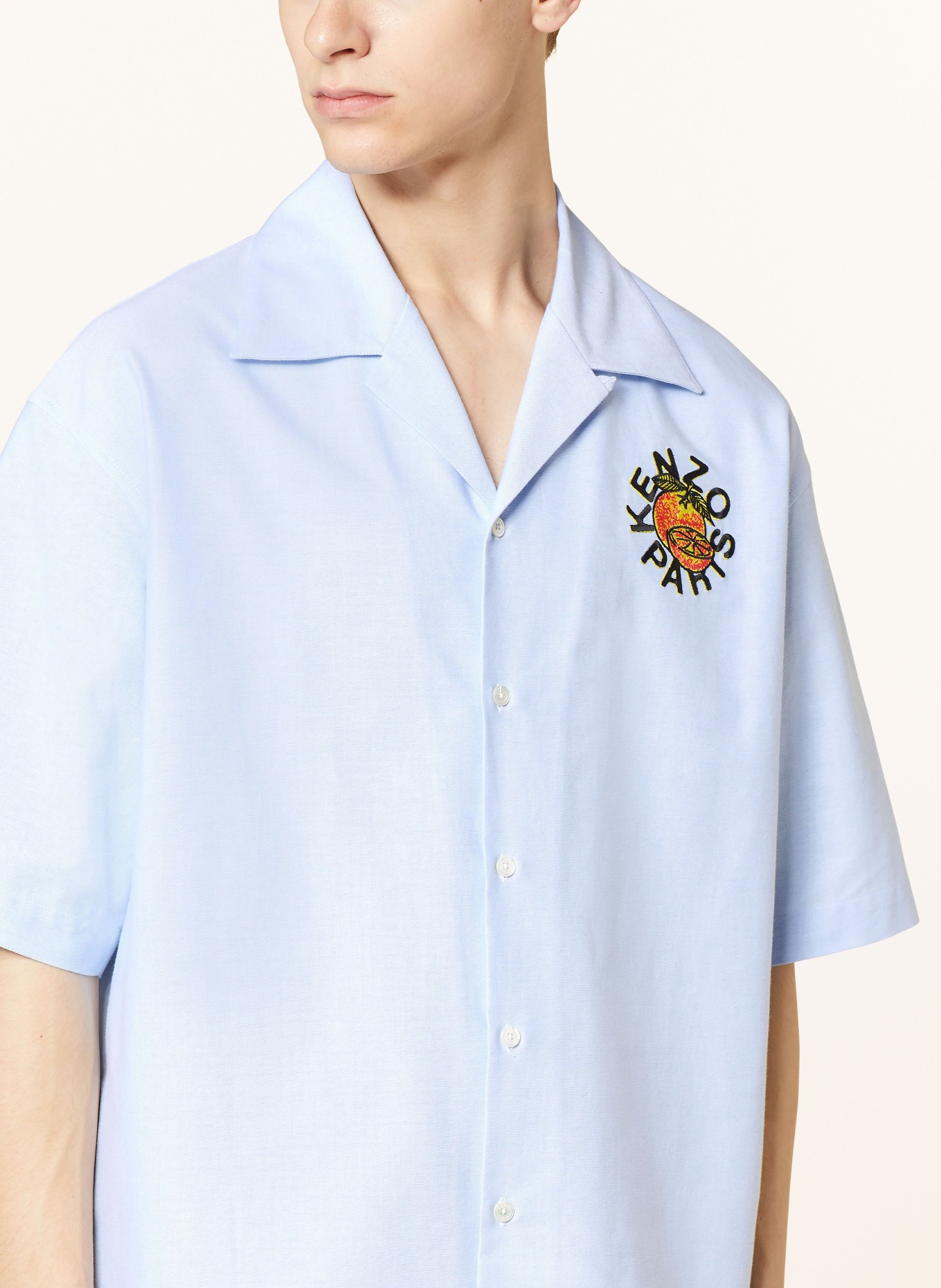 KENZO Resort shirt comfort fit, Color: LIGHT BLUE (Image 4)