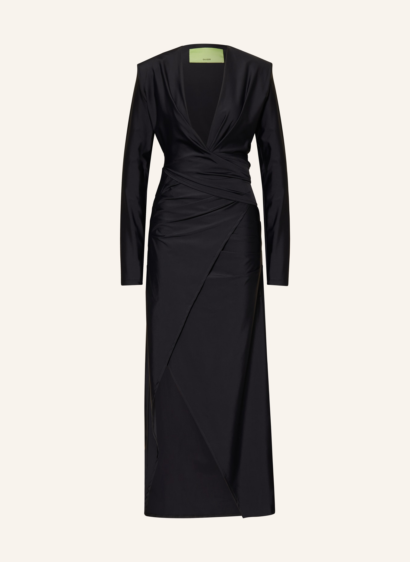 GAUGE81 Dress in wrap look CARMEN, Color: BLACK (Image 1)