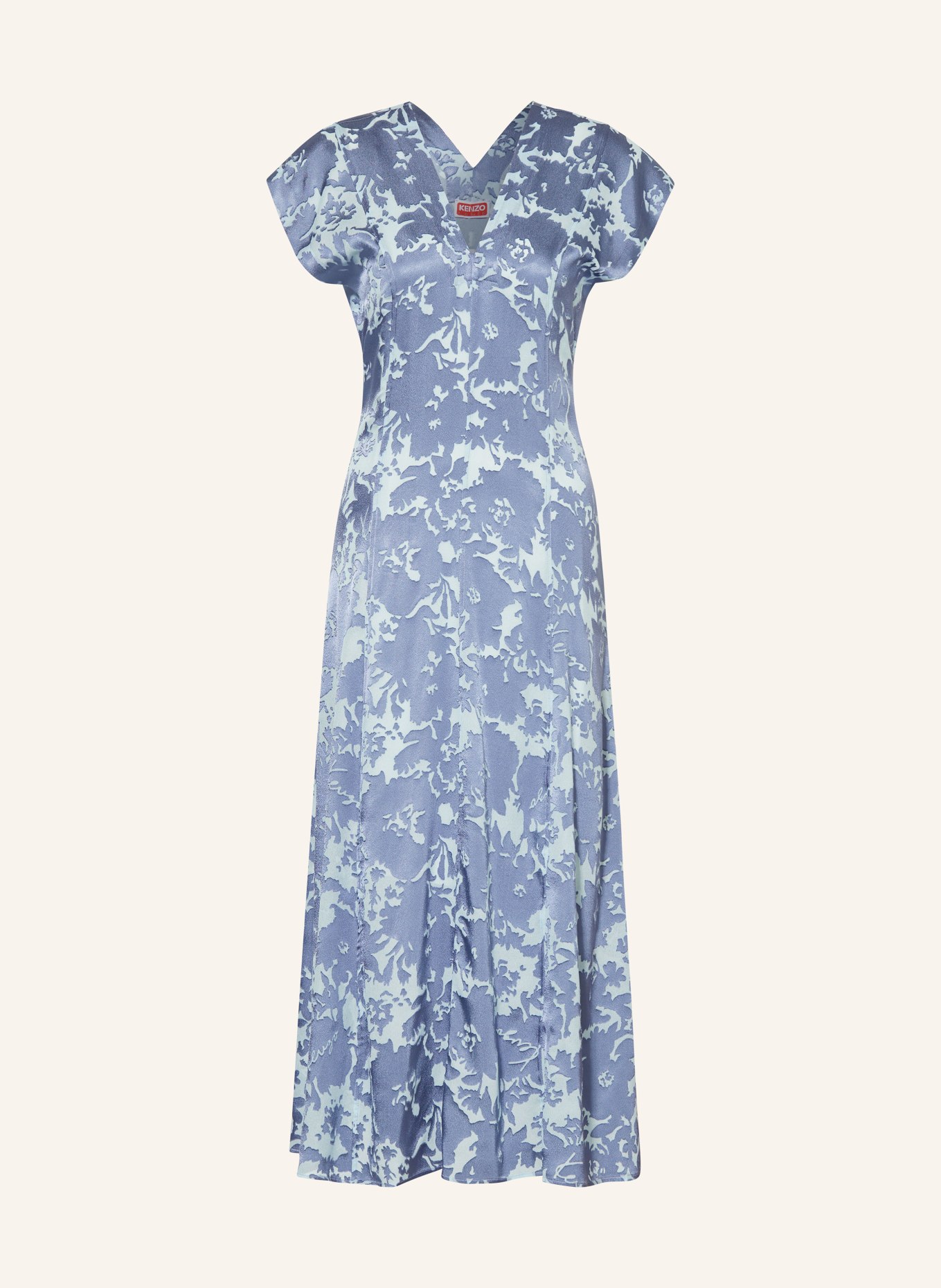 KENZO Sukienka FLOWER CAMO, Kolor: GRANATOWY/ JASNONIEBIESKI (Obrazek 1)