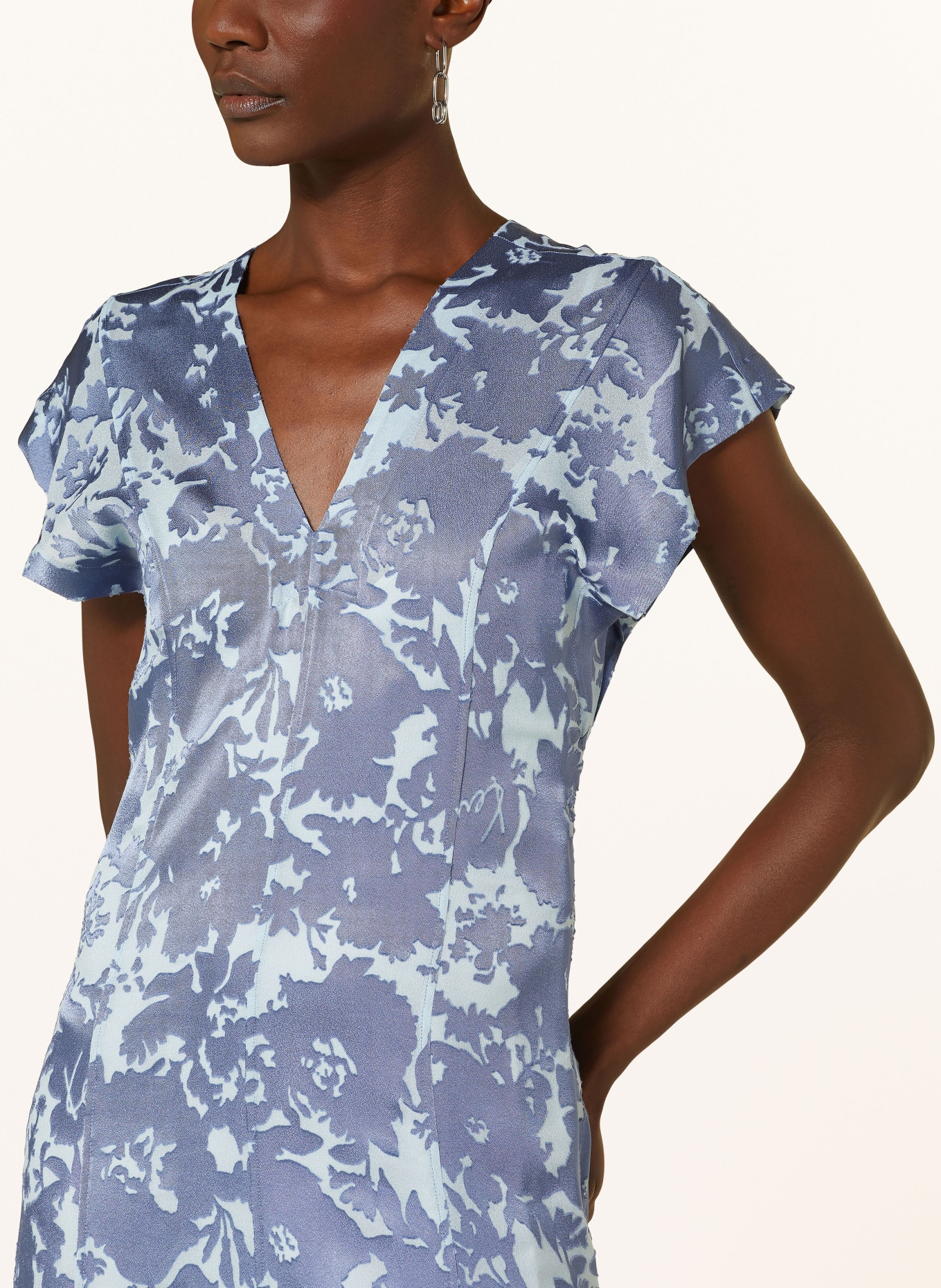 KENZO Kleid FLOWER CAMO, Farbe: DUNKELBLAU/ HELLBLAU (Bild 4)