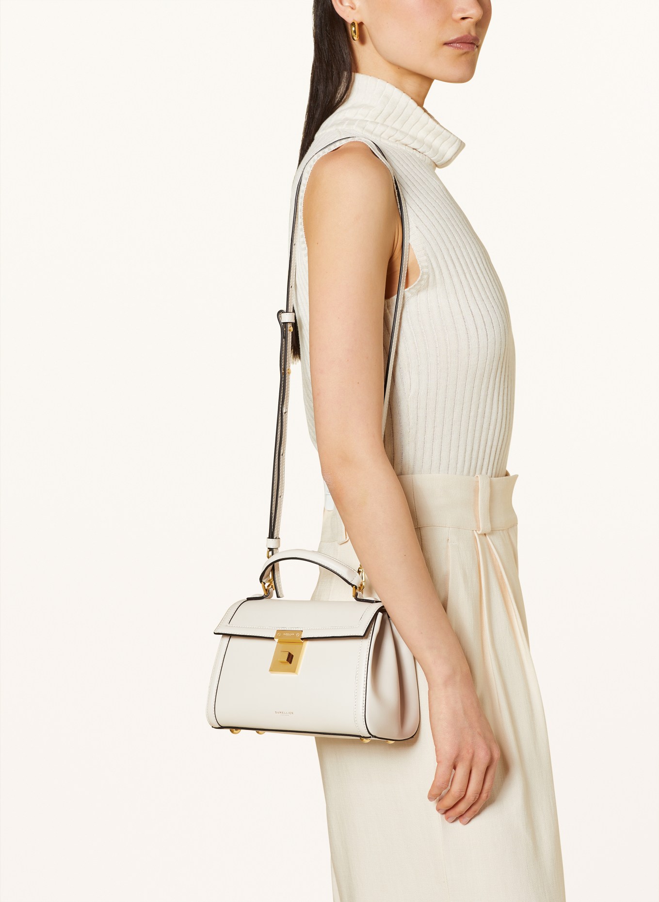 DeMellier Handbag PARIS, Color: CREAM (Image 4)