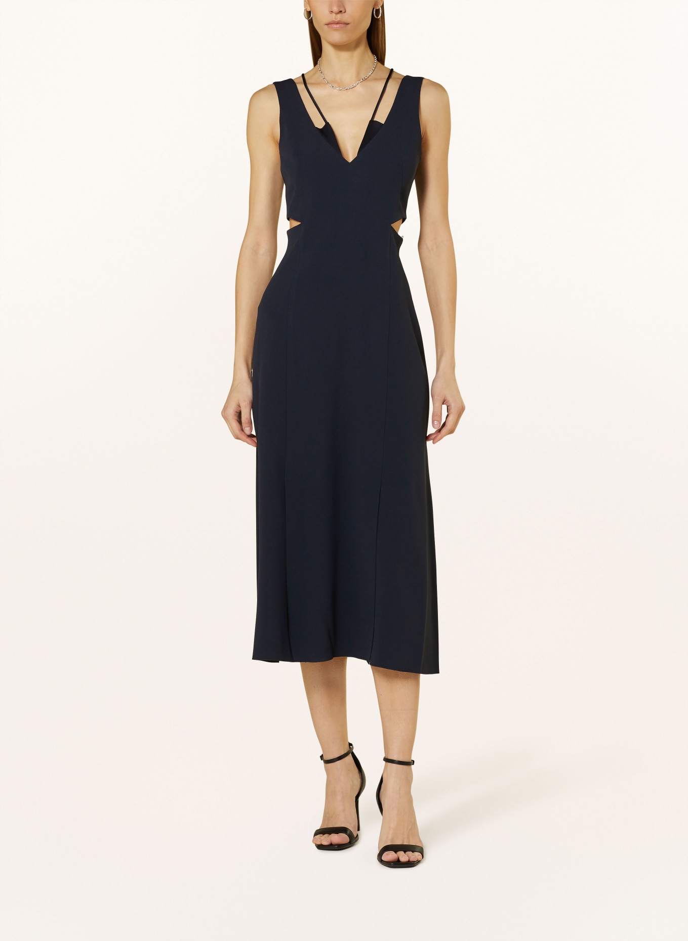 BOSS Dress DIBEA with cut-outs, Color: DARK BLUE (Image 2)