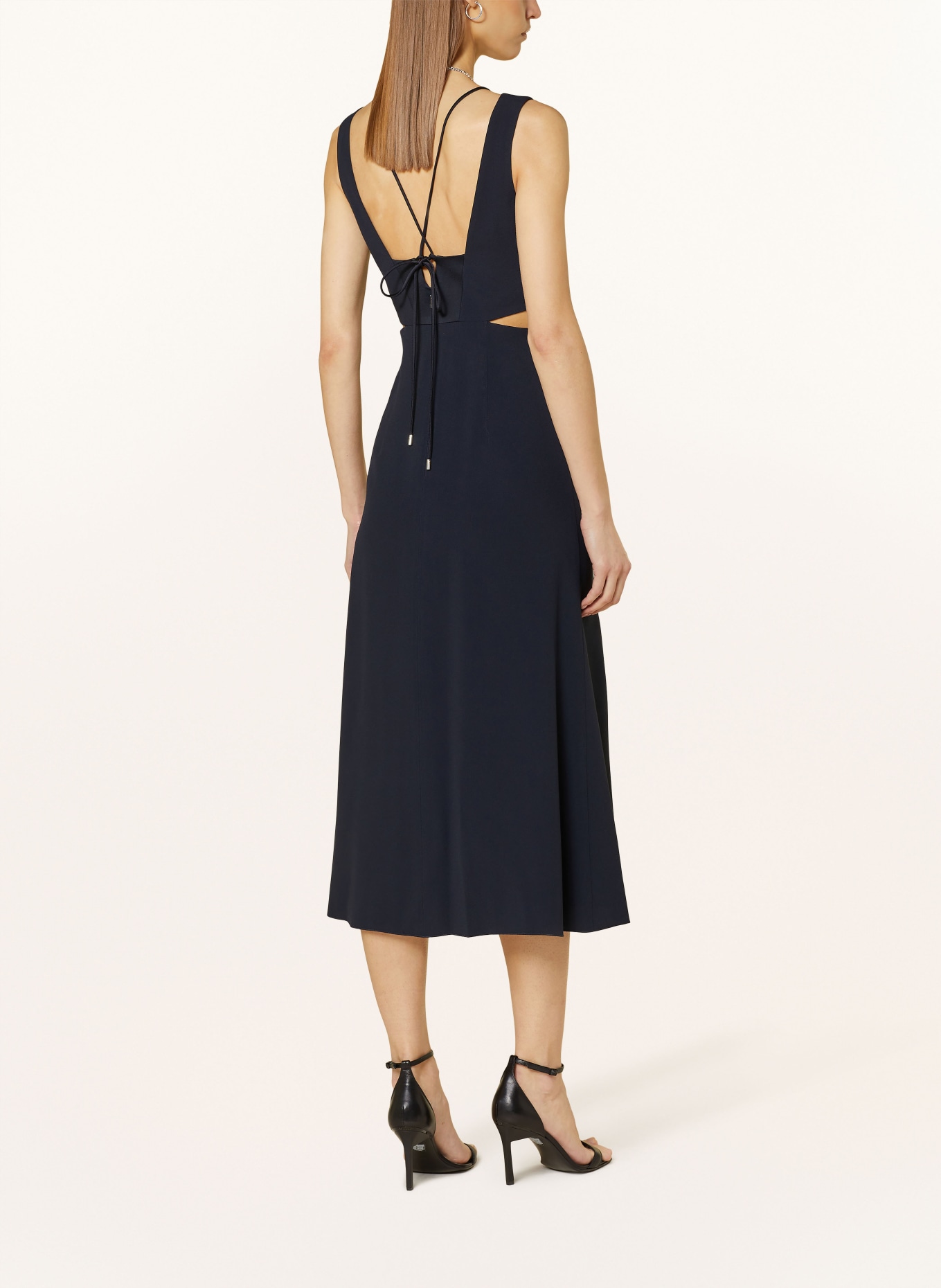 BOSS Dress DIBEA with cut-outs, Color: DARK BLUE (Image 3)