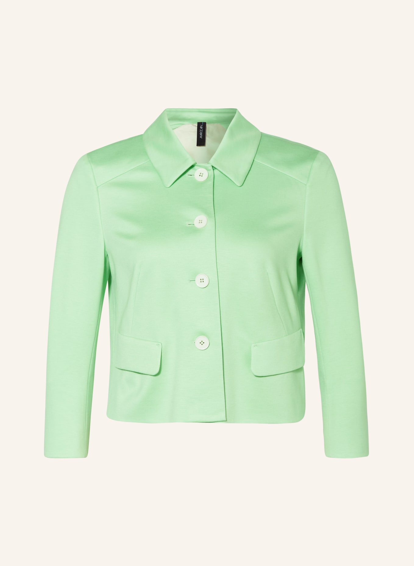 MARC CAIN Jersey-Overjacket, Farbe: 531 light apple green (Bild 1)