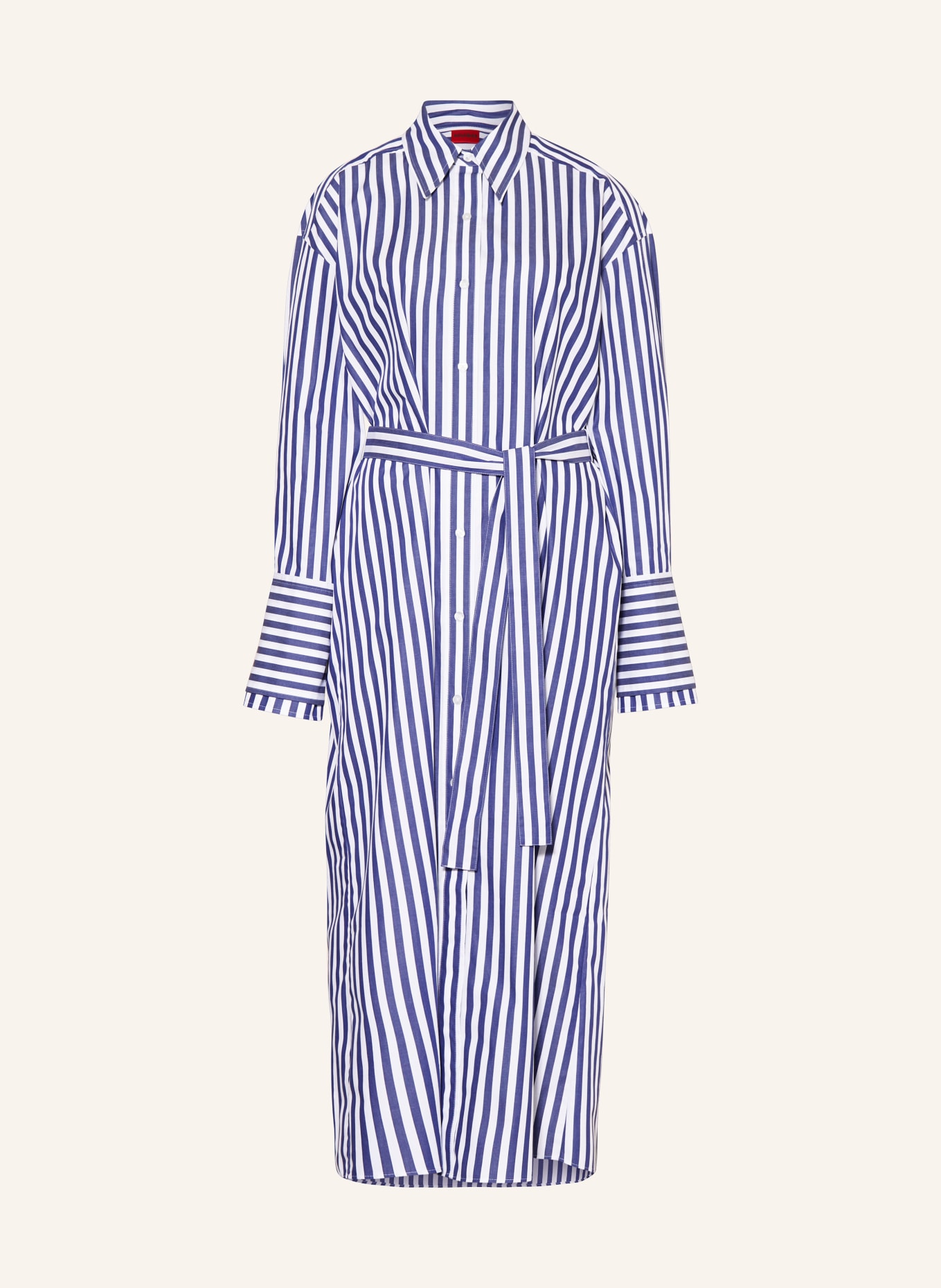 HUGO Shirt dress KENEYTA, Color: WHITE/ BLUE (Image 1)