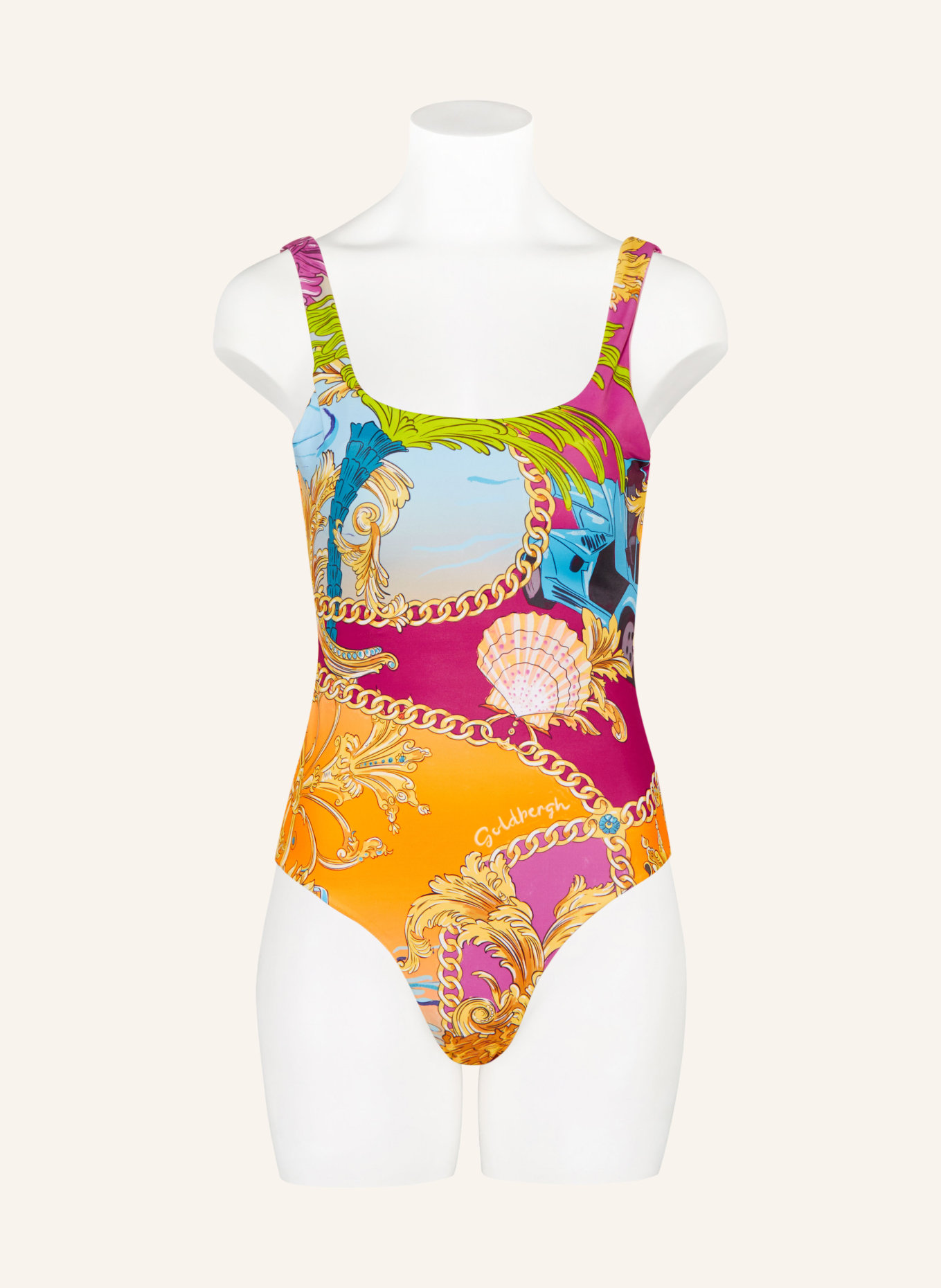 GOLDBERGH Swimsuit SOUTCH BEACH, Color: FUCHSIA/ YELLOW/ ORANGE (Image 2)