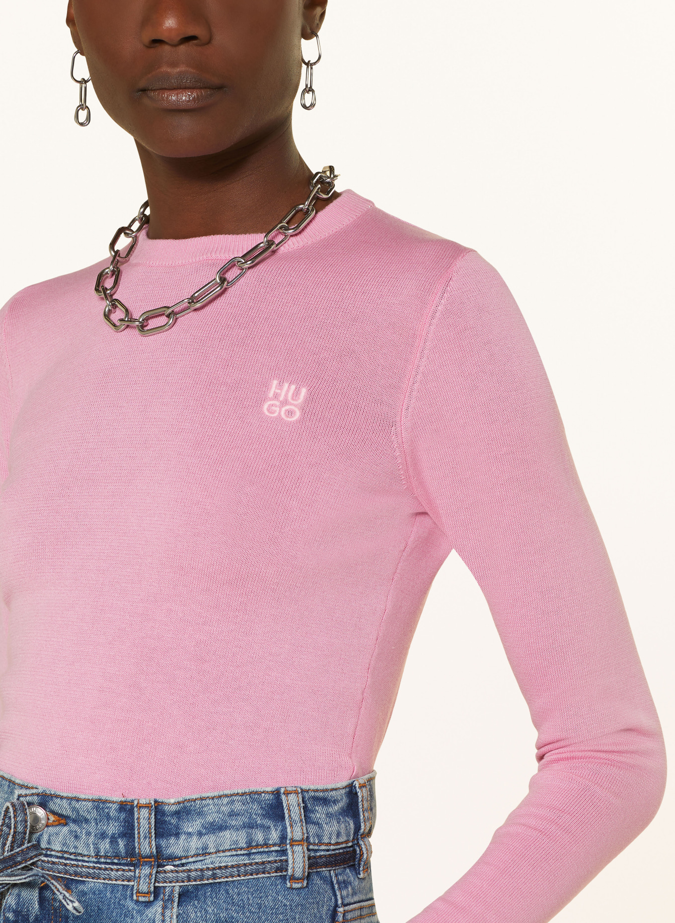 HUGO Sweater SCALLIA, Color: PINK (Image 4)