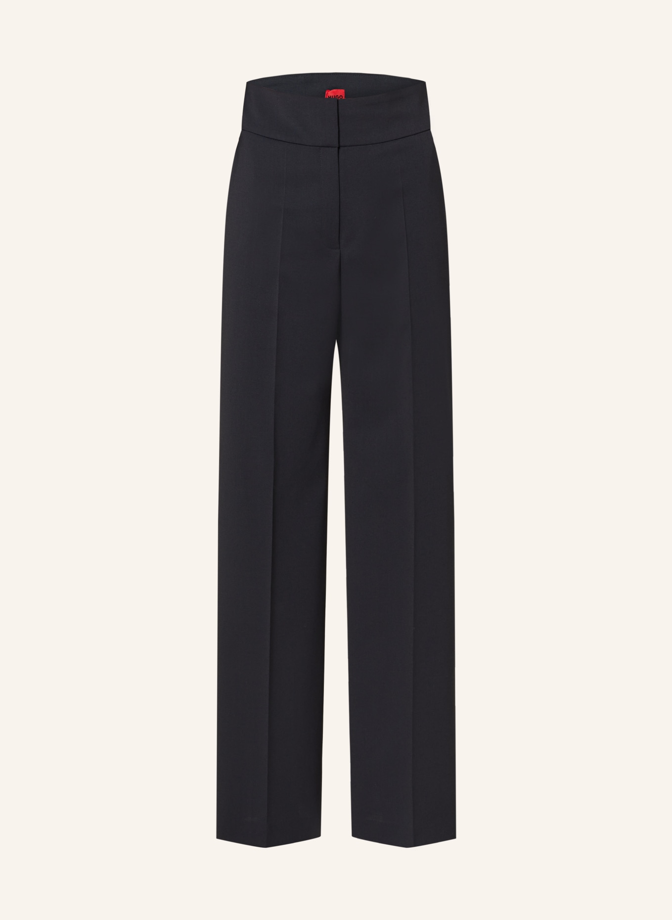 HUGO Wide leg trousers HIMIA, Color: DARK BLUE (Image 1)