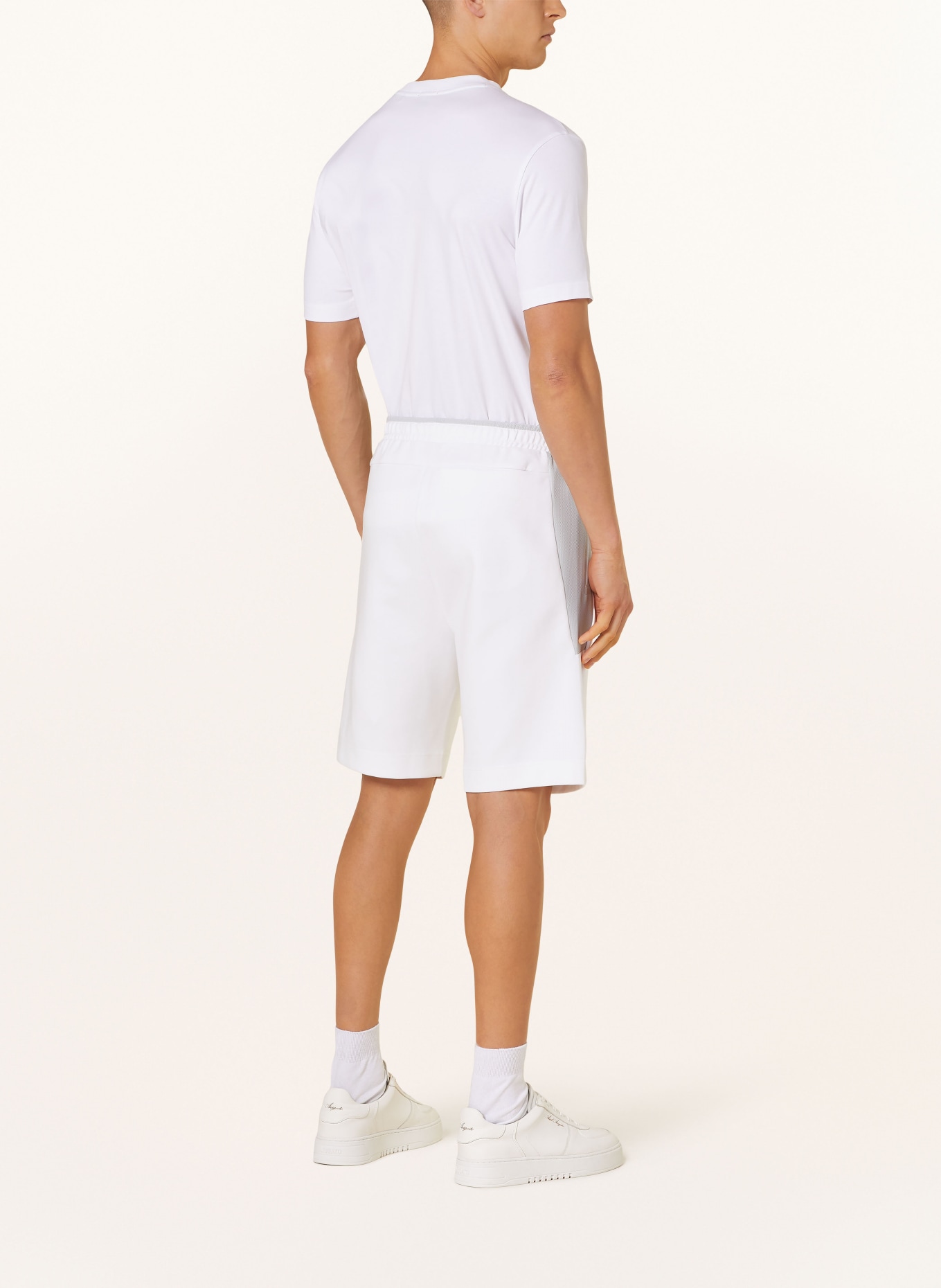 BOSS Sweat shorts HEADLO, Color: WHITE/ LIGHT GRAY (Image 3)