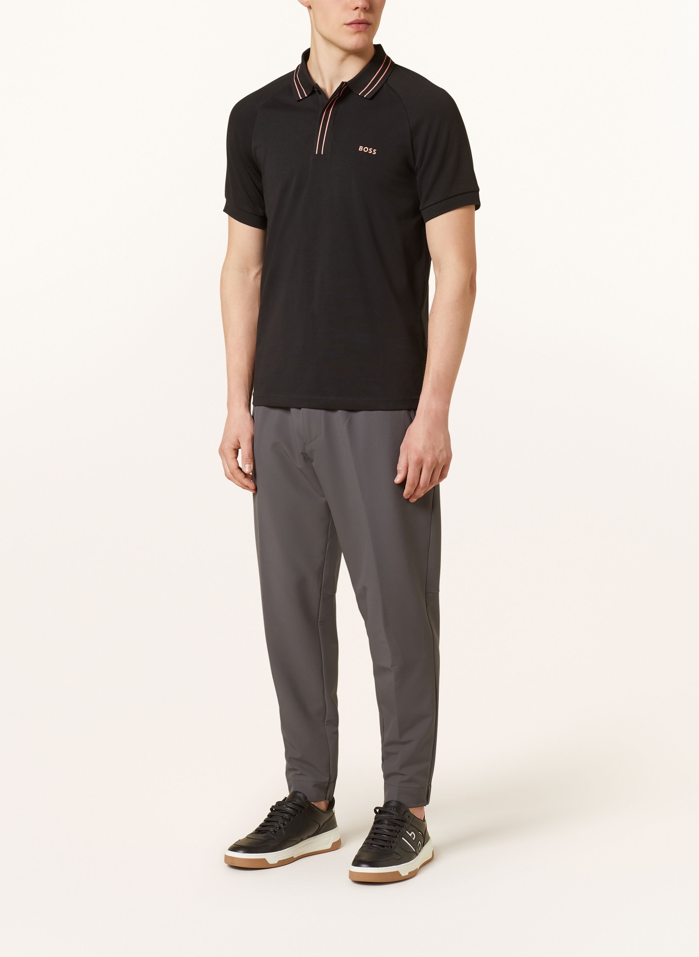BOSS Jersey-Poloshirt PAULE Slim Fit, Farbe: SCHWARZ (Bild 2)