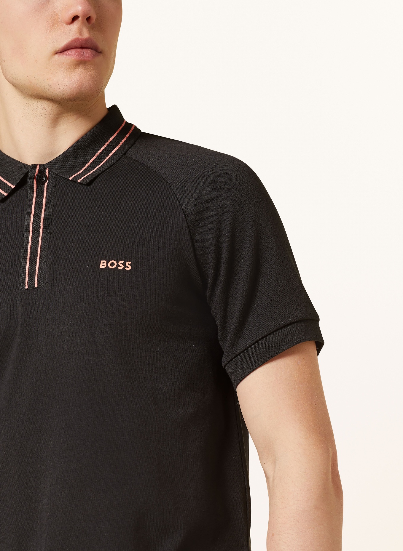 BOSS Jersey-Poloshirt PAULE Slim Fit, Farbe: SCHWARZ (Bild 4)