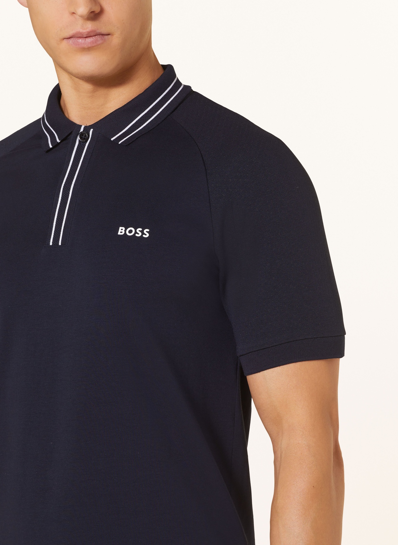 BOSS Jersey-Poloshirt PAULE Slim Fit, Farbe: DUNKELBLAU (Bild 4)