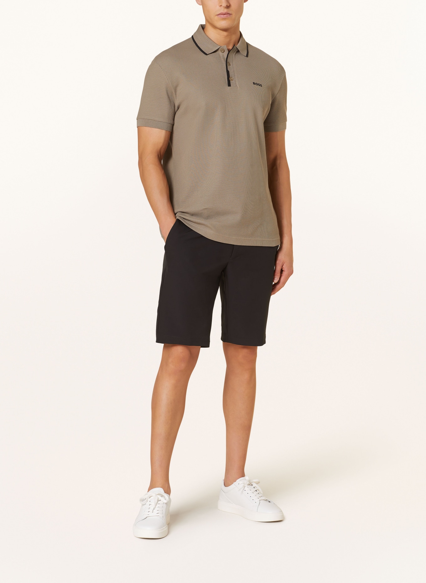 BOSS Piqué-Poloshirt PADDY Regular Fit, Farbe: OLIV (Bild 2)