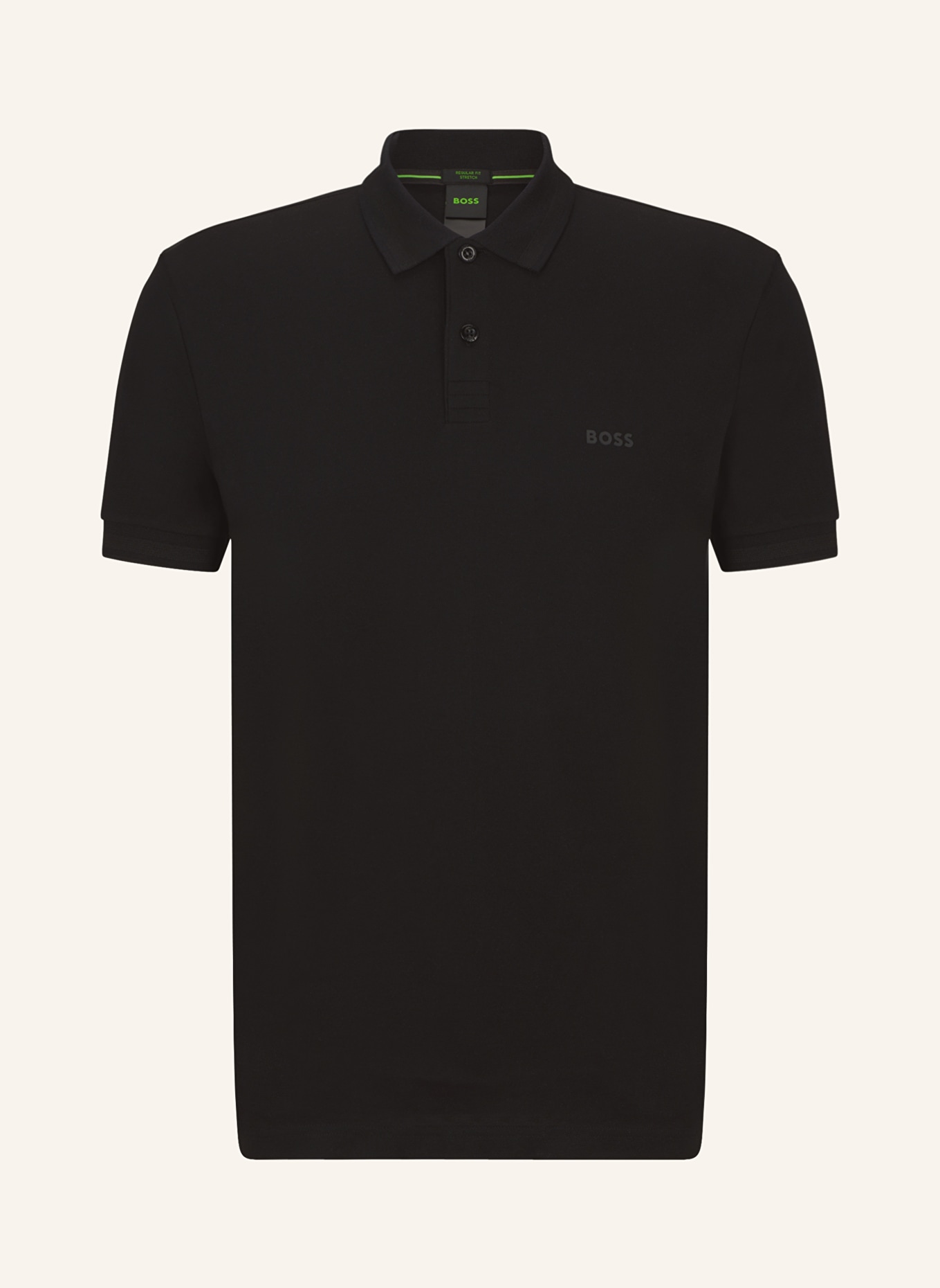 BOSS Piqué polo shirt PIO regular fit, Color: BLACK (Image 1)