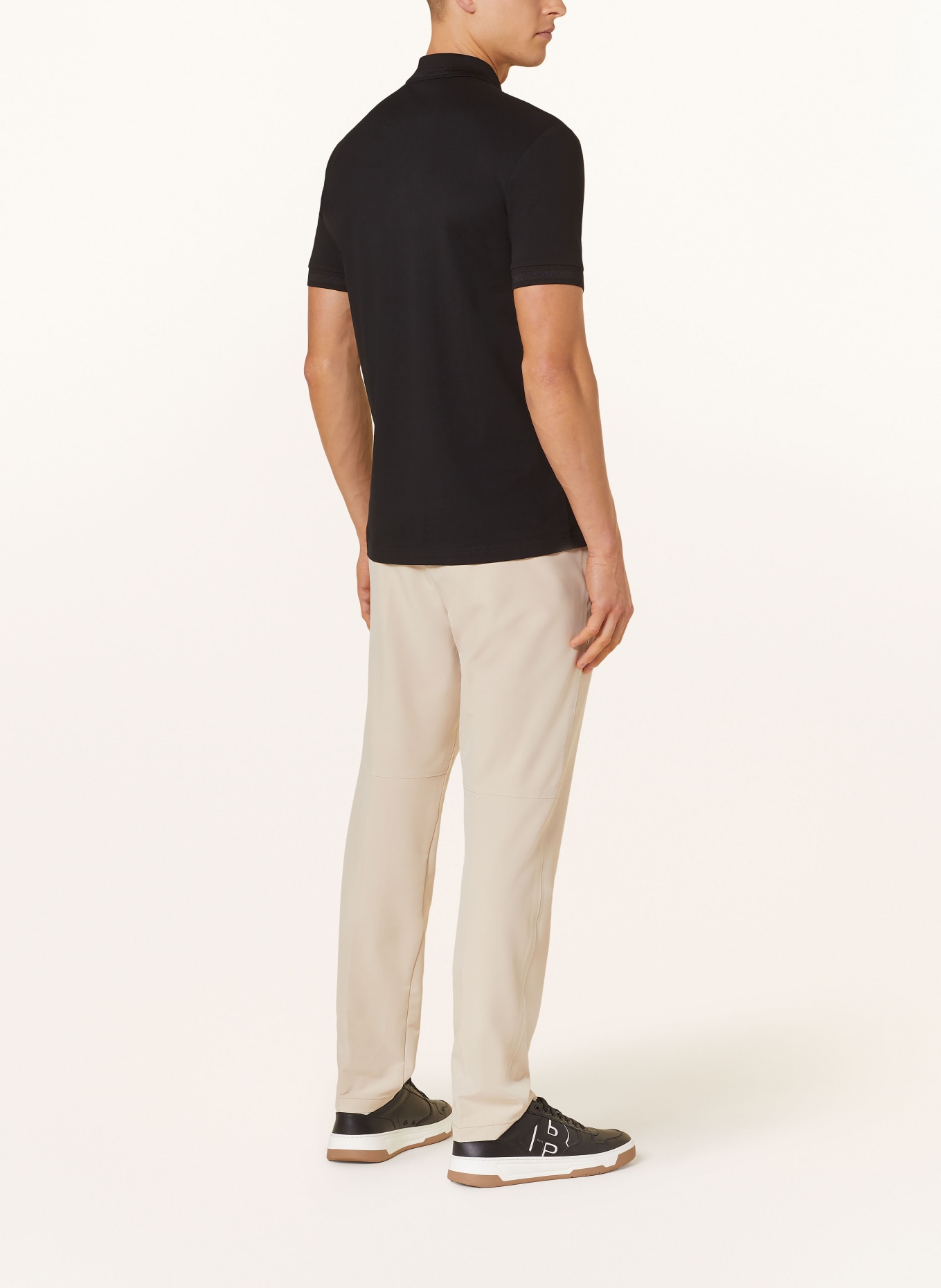 BOSS Piqué polo shirt PIO regular fit, Color: BLACK (Image 3)