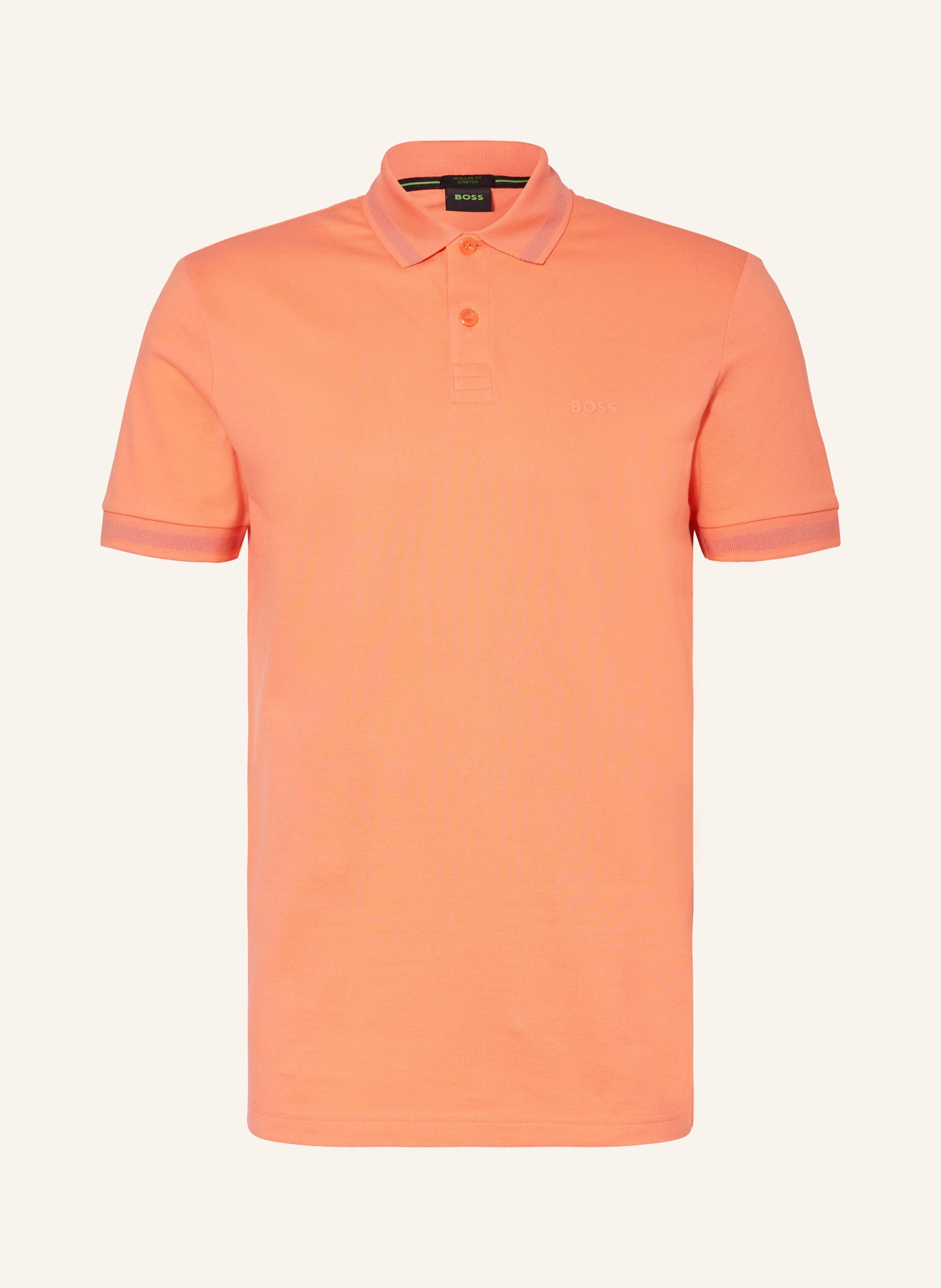 BOSS Piqué-Poloshirt PIO Regular Fit, Farbe: HELLORANGE (Bild 1)