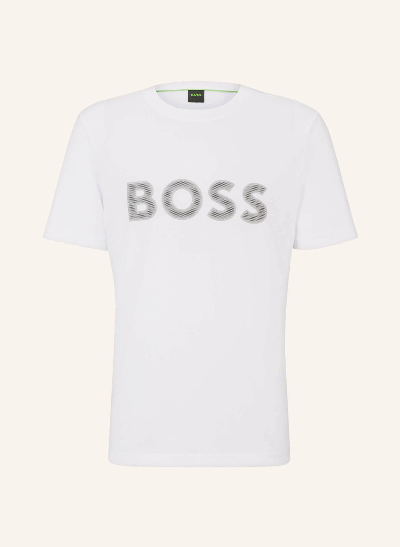 BOSS T-Shirt, Farbe: WEISS/ GRAU (Bild 1)