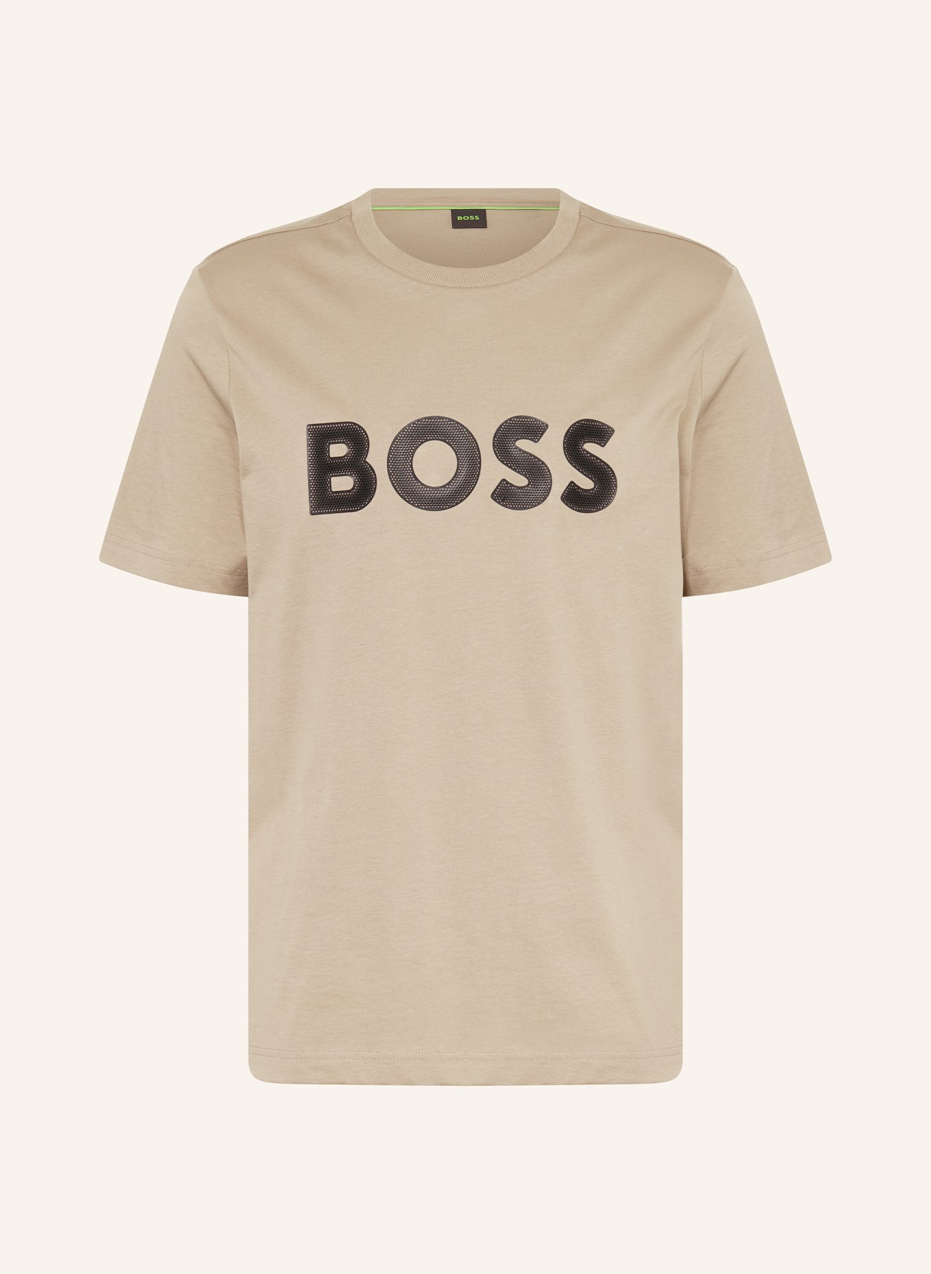 BOSS T-Shirt, Farbe: TAUPE/ SCHWARZ (Bild 1)