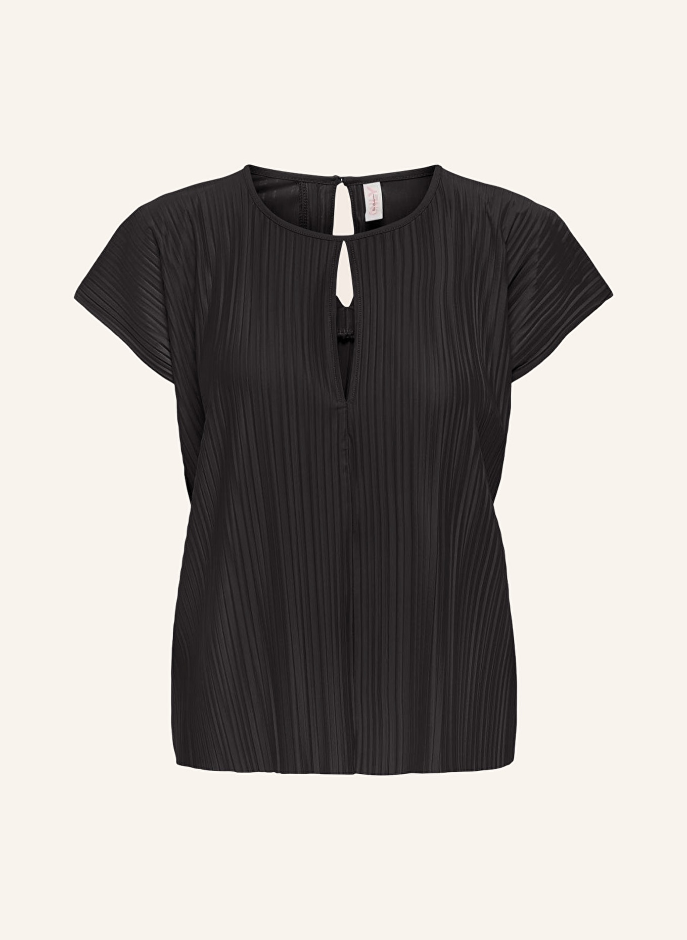 ONLY Shirt blouse with pleats, Color: BLACK (Image 1)