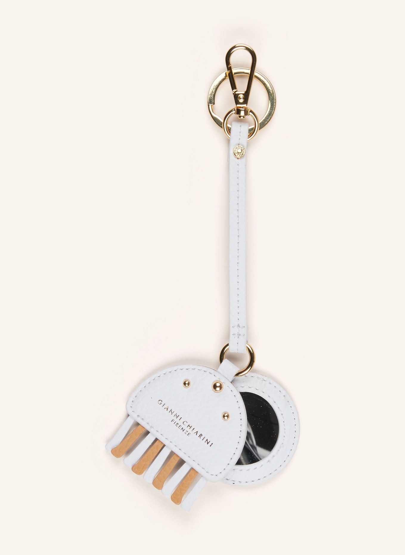 GIANNI CHIARINI Schlüssel- und Taschenanhänger JELLY FISH, Farbe: HELLGRAU (Bild 1)