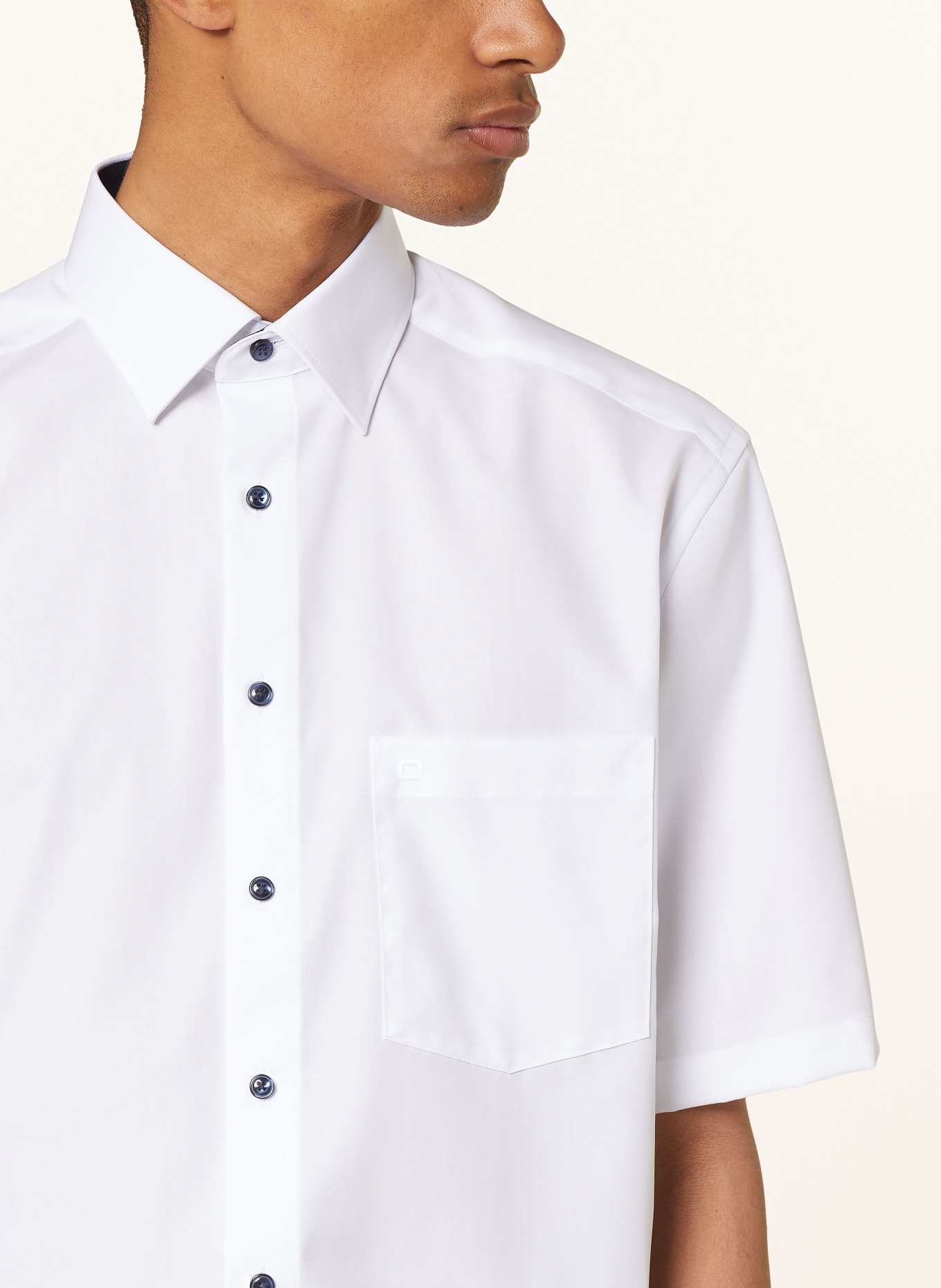 OLYMP Košile s krátkým rukávem Luxor Comfort Fit, Barva: BÍLÁ (Obrázek 4)