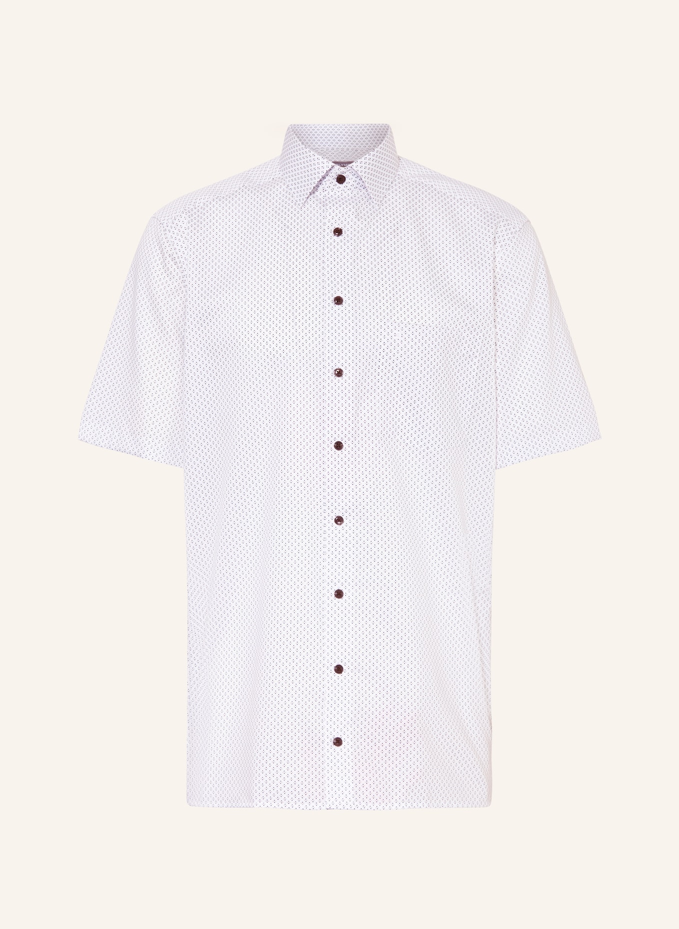 OLYMP Košile s krátkým rukávem Luxor Comfort Fit, Barva: BÍLÁ/ MODRÁ/ BÉŽOVÁ (Obrázek 1)