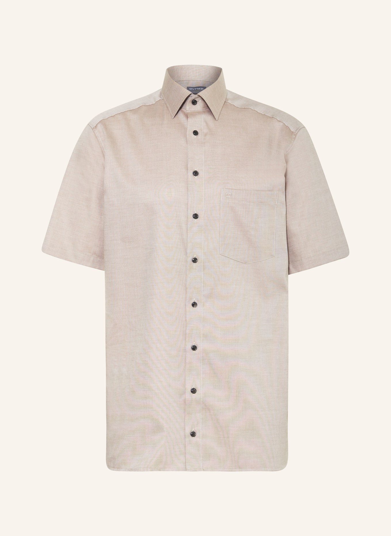 OLYMP Košile s krátkým rukávem Luxor Comfort Fit, Barva: SVĚTLE HNĚDÁ (Obrázek 1)