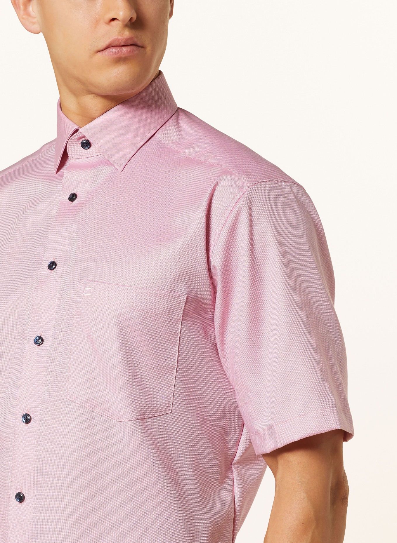 OLYMP Kurzarm-Hemd Luxor comfort fit: ROSA