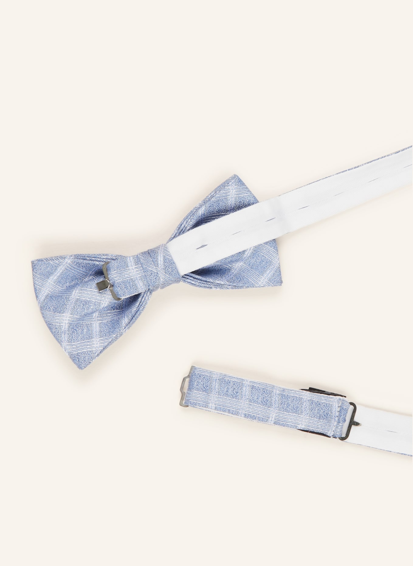 OLYMP Zestaw: mucha z poszetką: JASNONIEBIESKI / BIAŁY