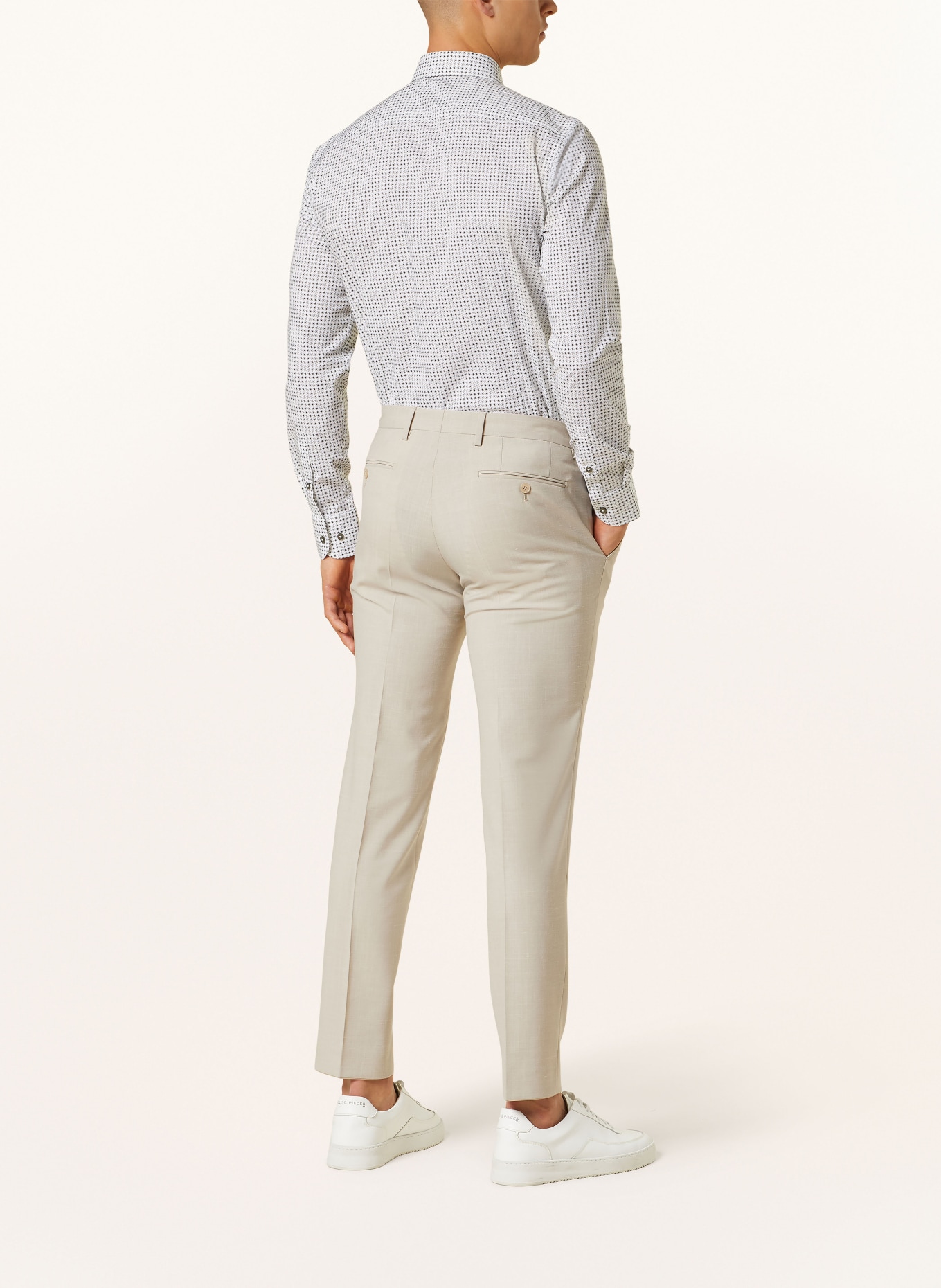BOSS Shirt HANK slim fit, Color: WHITE/ GREEN (Image 3)