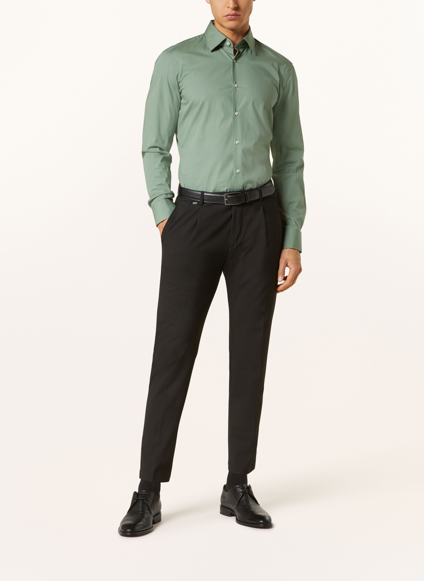 BOSS Shirt HANK slim fit, Color: LIGHT GREEN (Image 2)