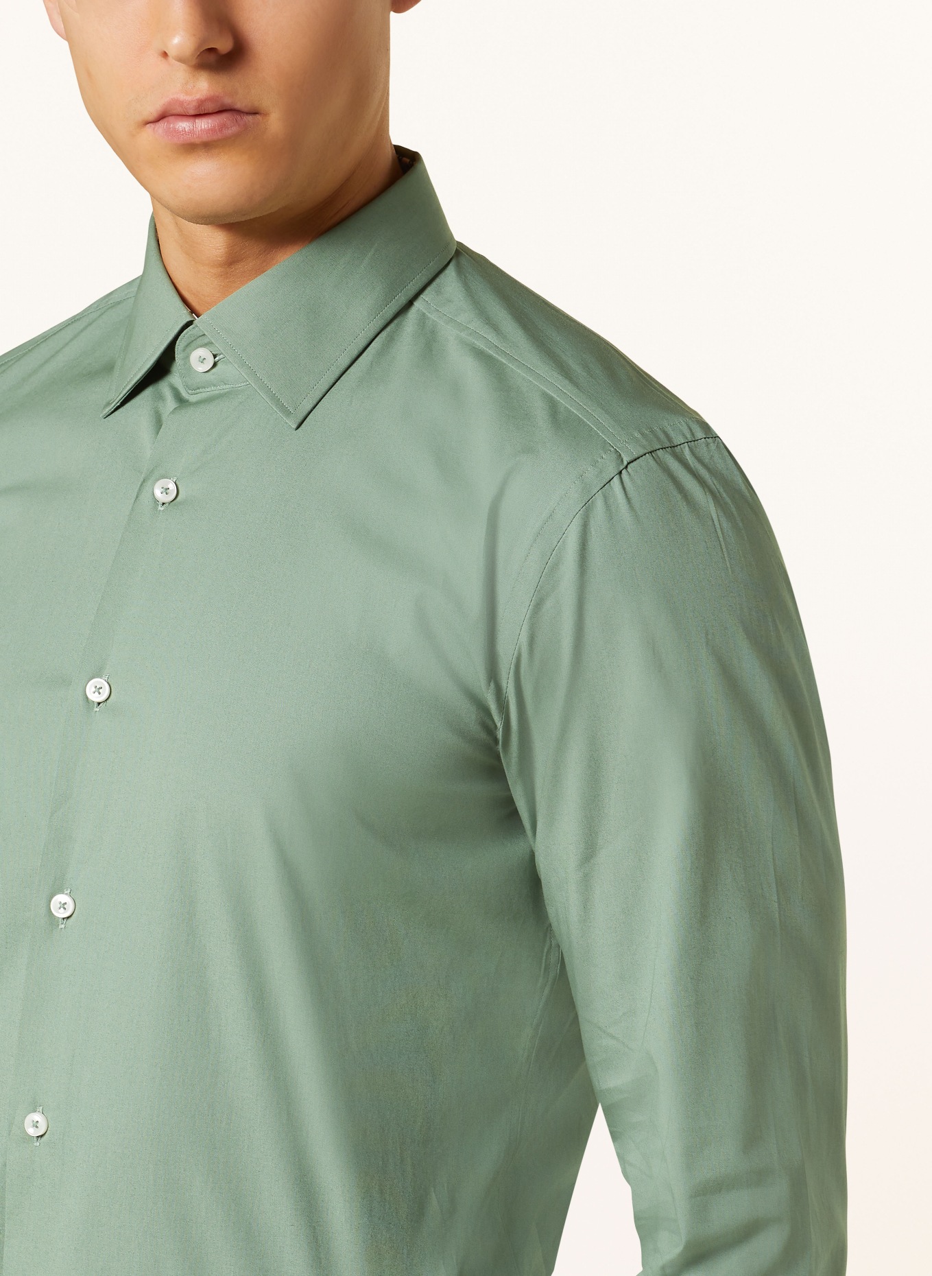 BOSS Shirt HANK slim fit, Color: LIGHT GREEN (Image 4)