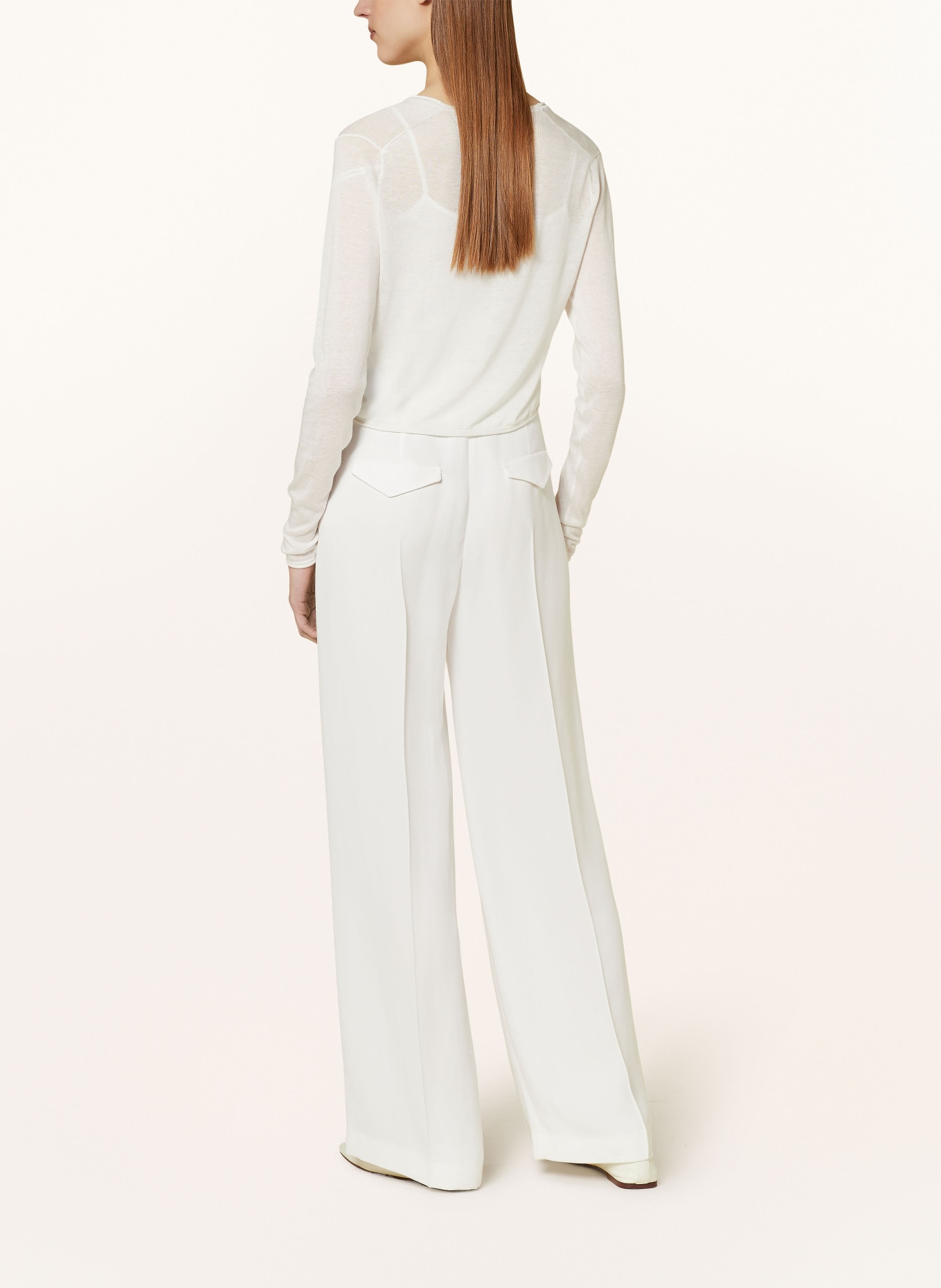 Calvin Klein Cardigan with linen, Color: CREAM (Image 3)