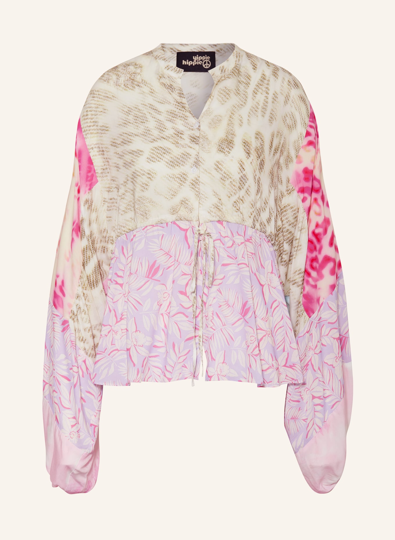 yippie hippie Shirt blouse, Color: PINK/ LIGHT PURPLE/ LIGHT PINK (Image 1)