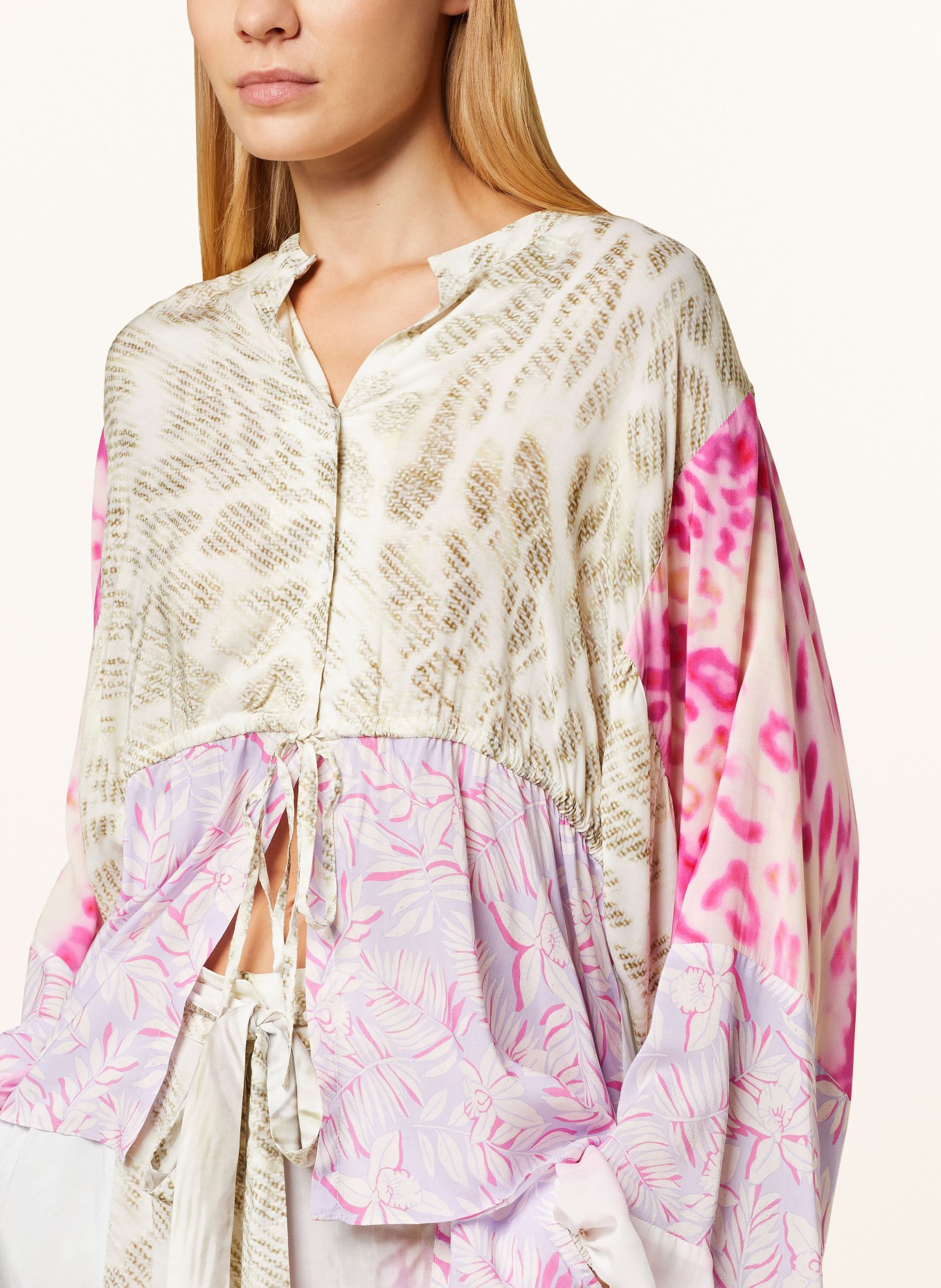 yippie hippie Shirt blouse, Color: PINK/ LIGHT PURPLE/ LIGHT PINK (Image 4)