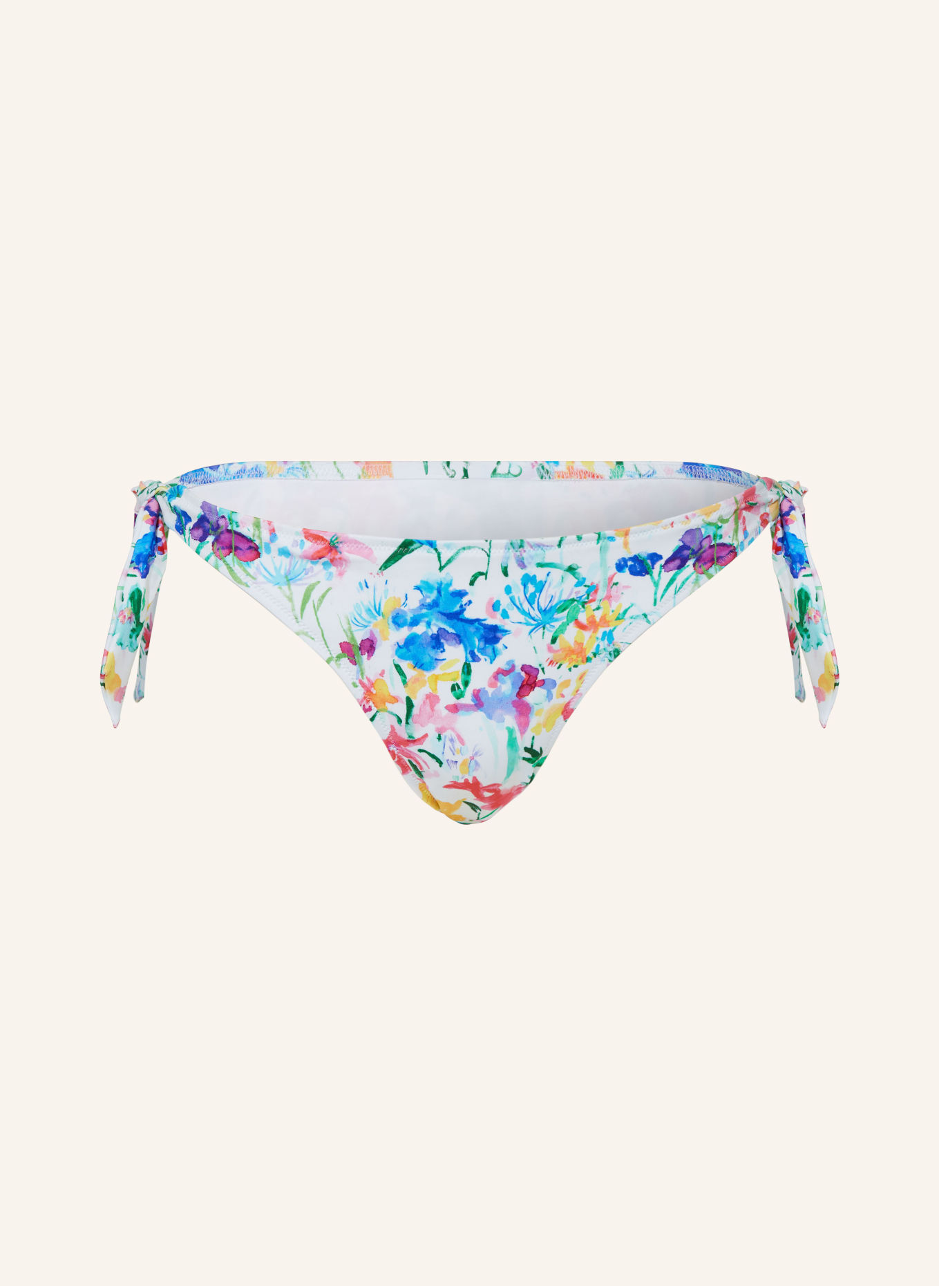 VILEBREQUIN Triangel-Bikini-Hose HAPPY FLOWERS, Farbe: WEISS/ BLAU/ GELB (Bild 1)