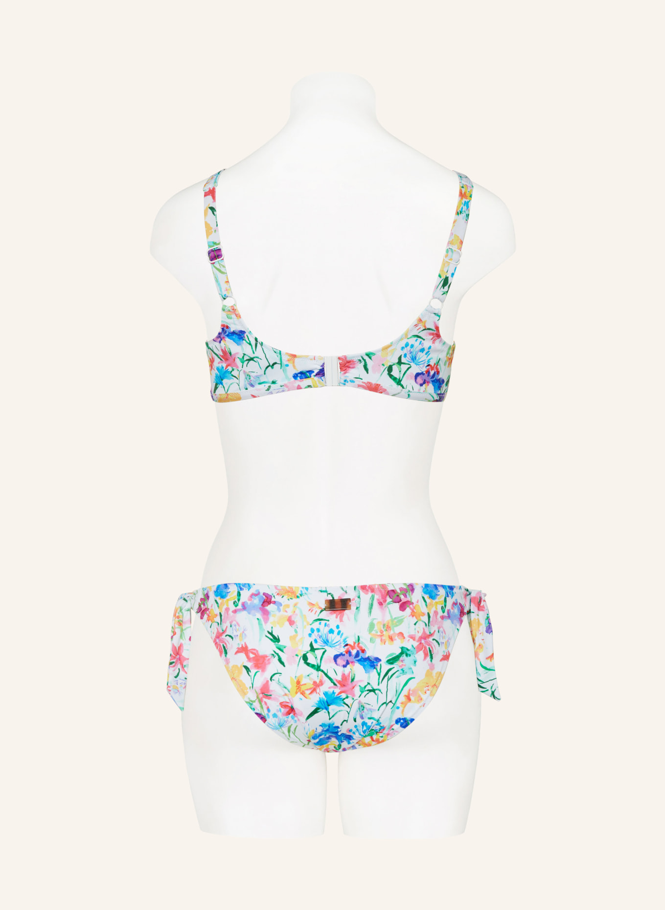 VILEBREQUIN Triangel-Bikini-Hose HAPPY FLOWERS, Farbe: WEISS/ BLAU/ GELB (Bild 3)