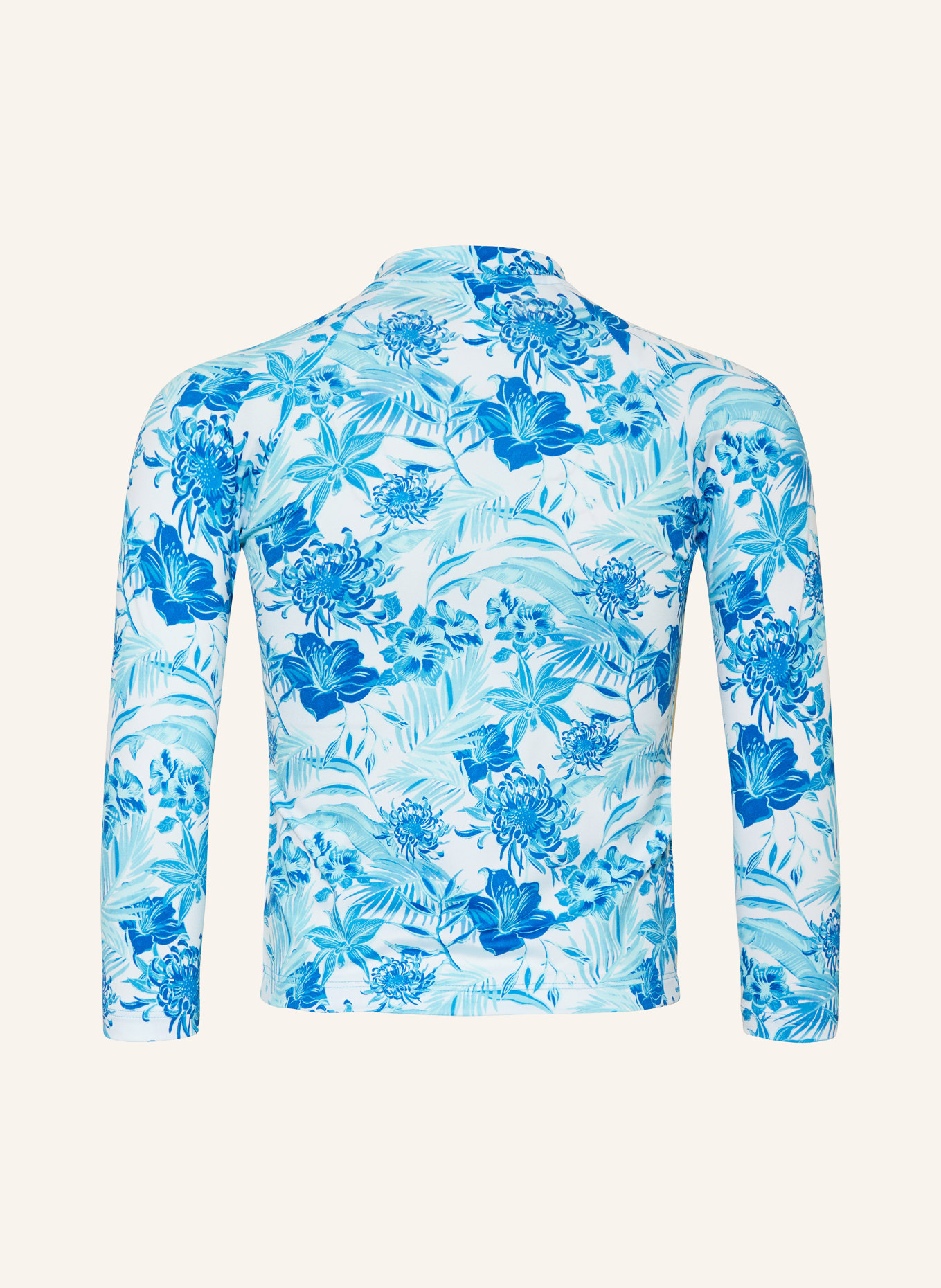 VILEBREQUIN Koszulka z ochroną UV TAHITI FLOWERS, Kolor: JASNONIEBIESKI/ TURKUSOWY (Obrazek 2)